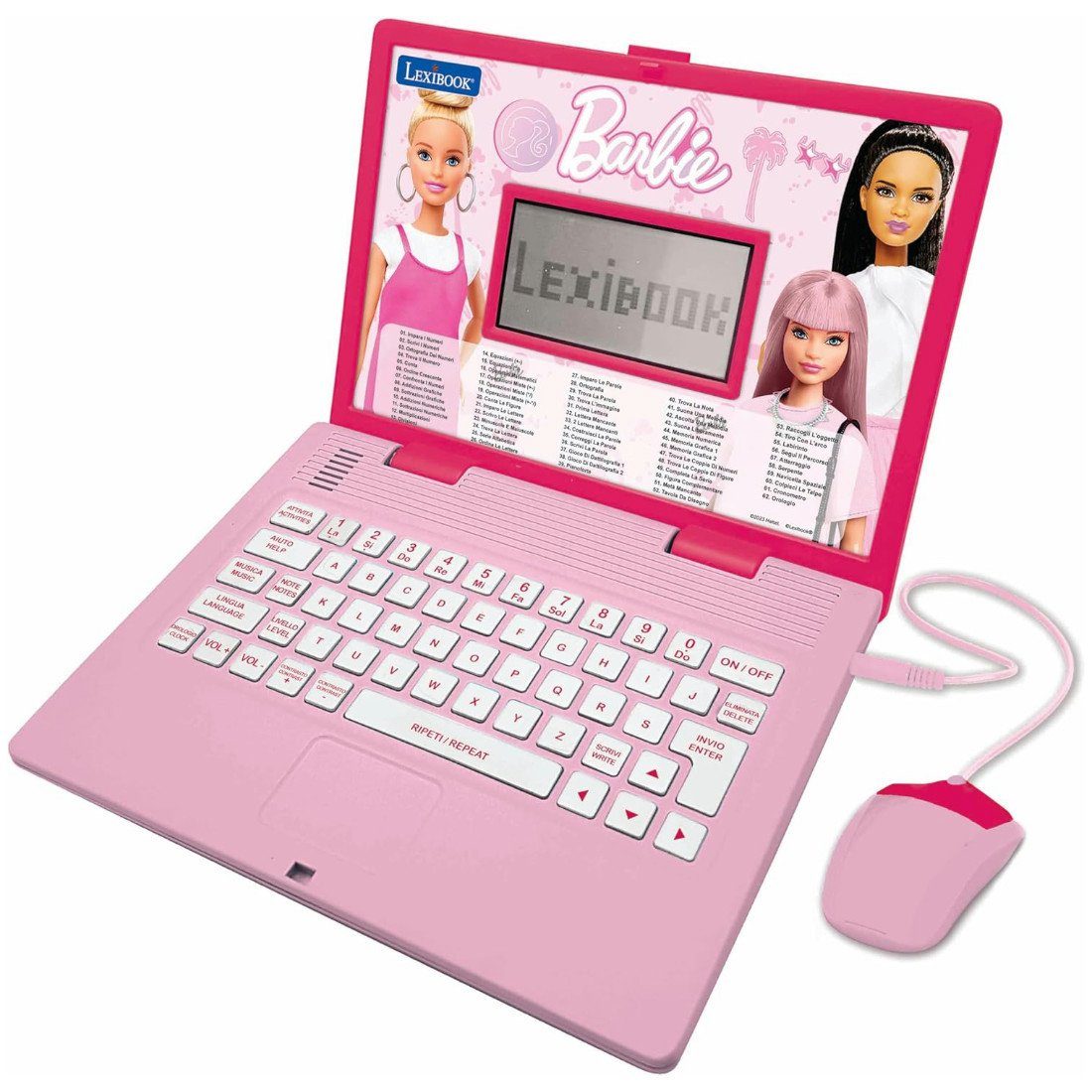Lexibook® Lernspielzeug Barbie Lern-Notebook Laptop Lernen und Spielen
