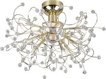 TRIO Leuchten Deckenleuchte Gloria, ohne Leuchtmittel, warmweiß - kaltweiß, Deckenlampe mit Deko-Kugeln aus Acryl, Ø 52cm, exkl 1xE27 max 40W