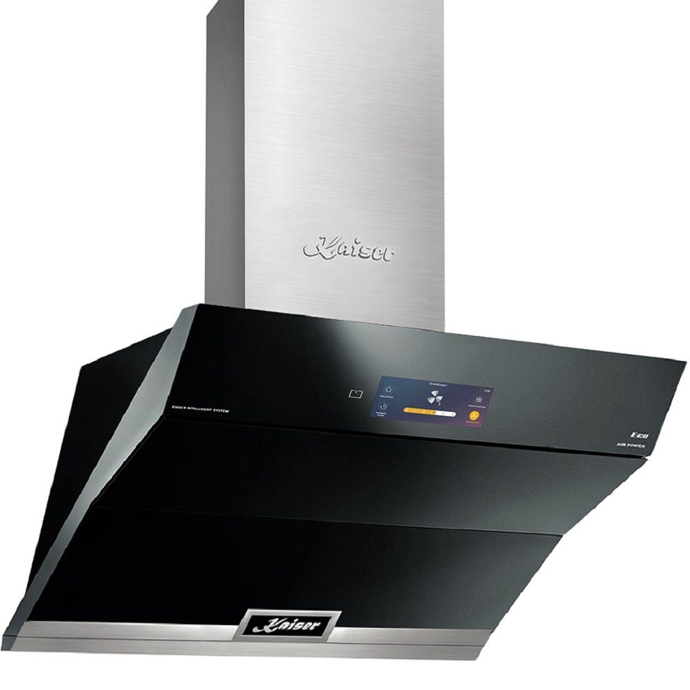 Kaiser Küchengeräte Kopffreihaube AT 9343/ AT 9343, Dunstabzugshaube 90 cm, 1250m³/h, Edelstahl, Wandhaube,TFT