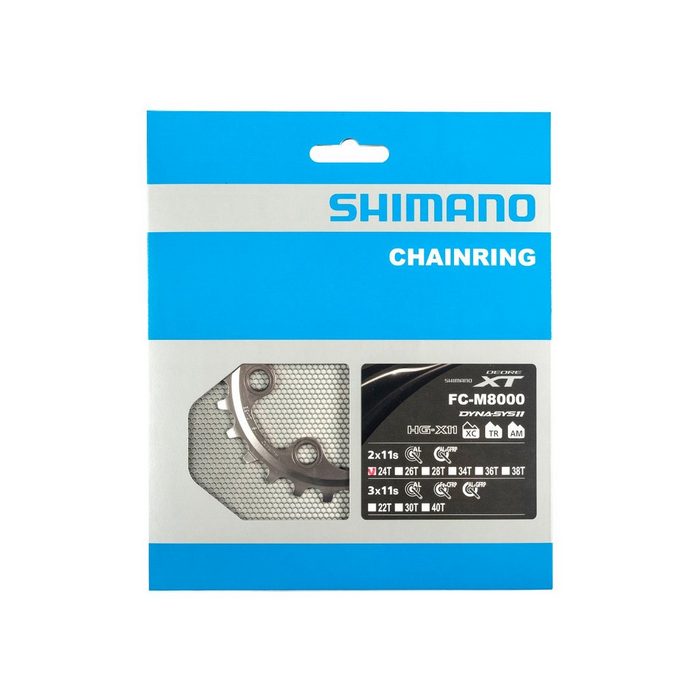 Fahrradketten Shimano Kettenblatt DEORE XT fÃ¼r FC-M8000 24Z 4-Arm (2x11-fach) f