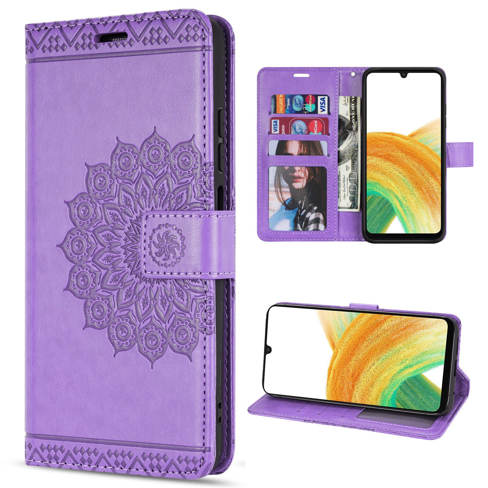 betterfon Handyhülle Handytasche für Samsung Galaxy A33 5G Klapphülle, Wallet Case mit Kartenfächern Magnetverschluss und weicher Innenhülle