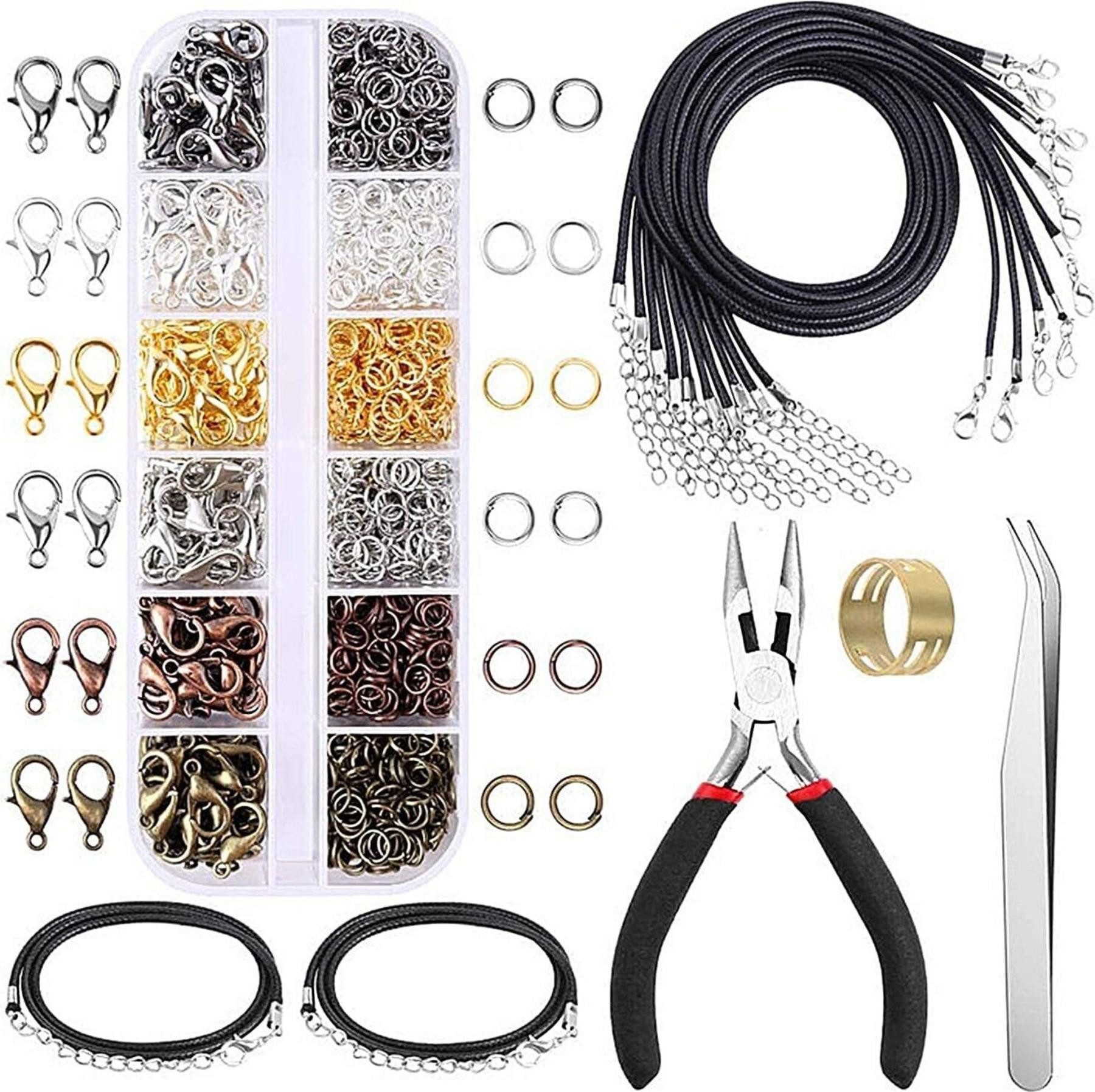 FELIXLEO Rundstahlkette Ketten Verschlüsse Armband Karabinerverschlüsse Set mit, (1-St)