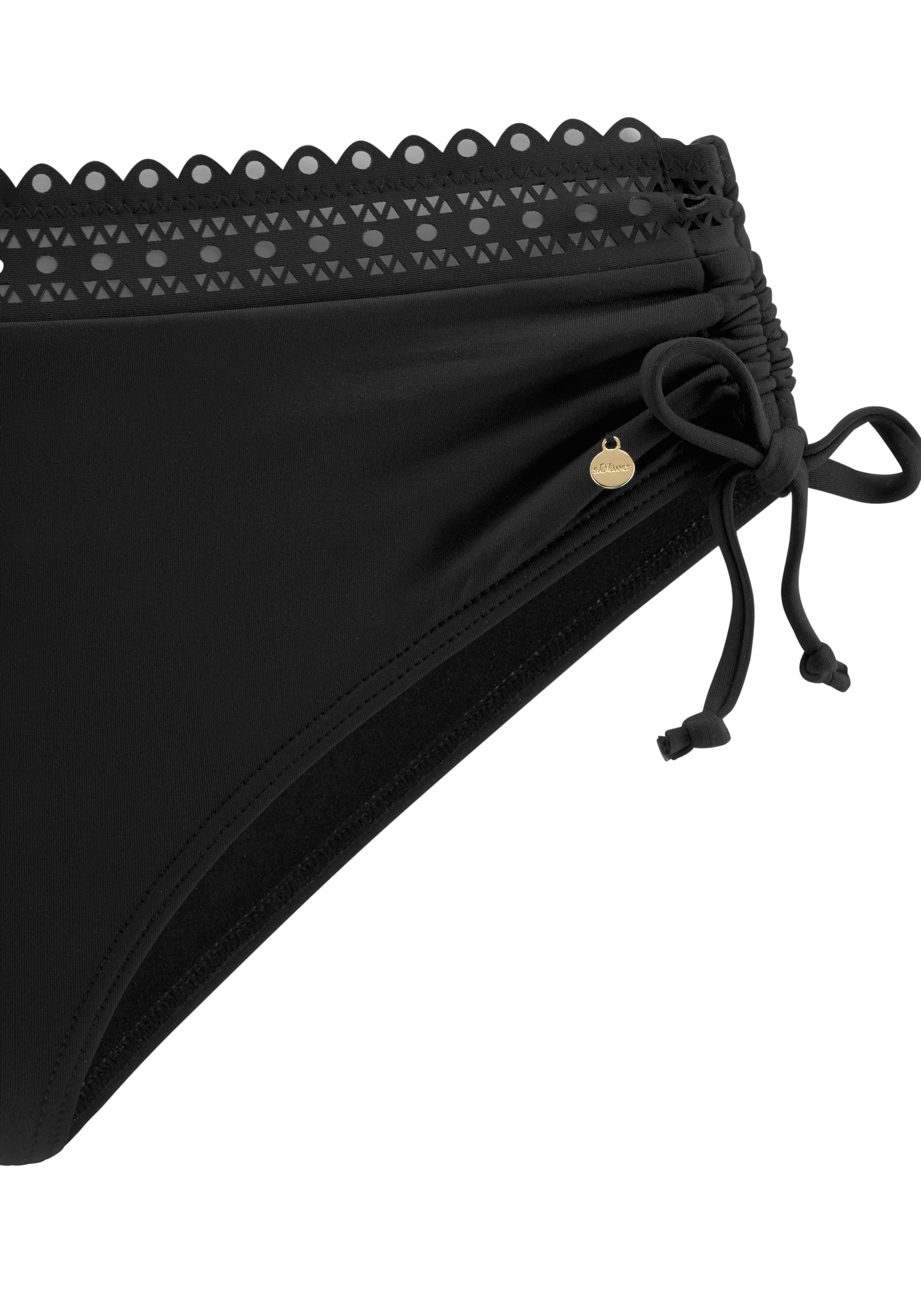 s.Oliver Bikini-Hose Aiko mit Häkeloptik