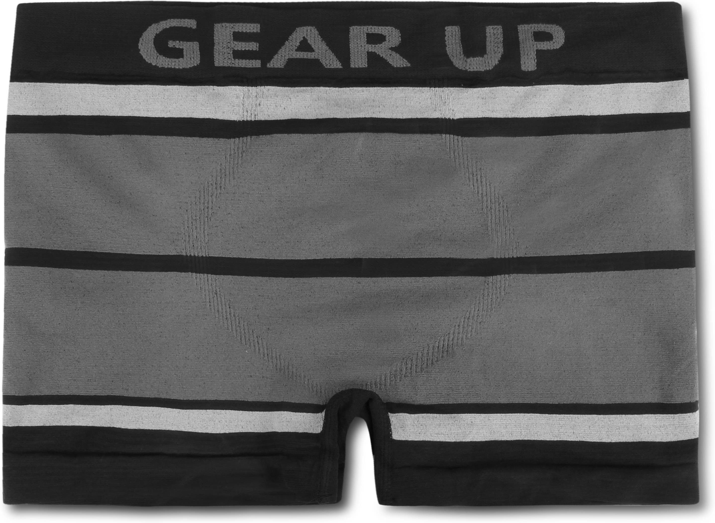 normani Retro Boxer 6 Stück Sport schnell Material Unterhosen Herren Herren Stripe aus Mikrofaser-Boxershorts Grau Retropants trocknendem