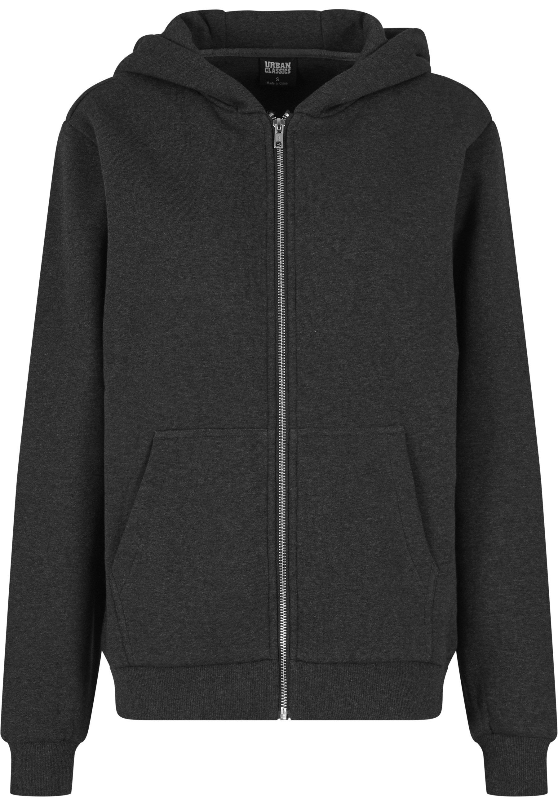 URBAN CLASSICS Cardigan Urban Classics Ladies Fluffy Zip Cardigan (1-tlg)