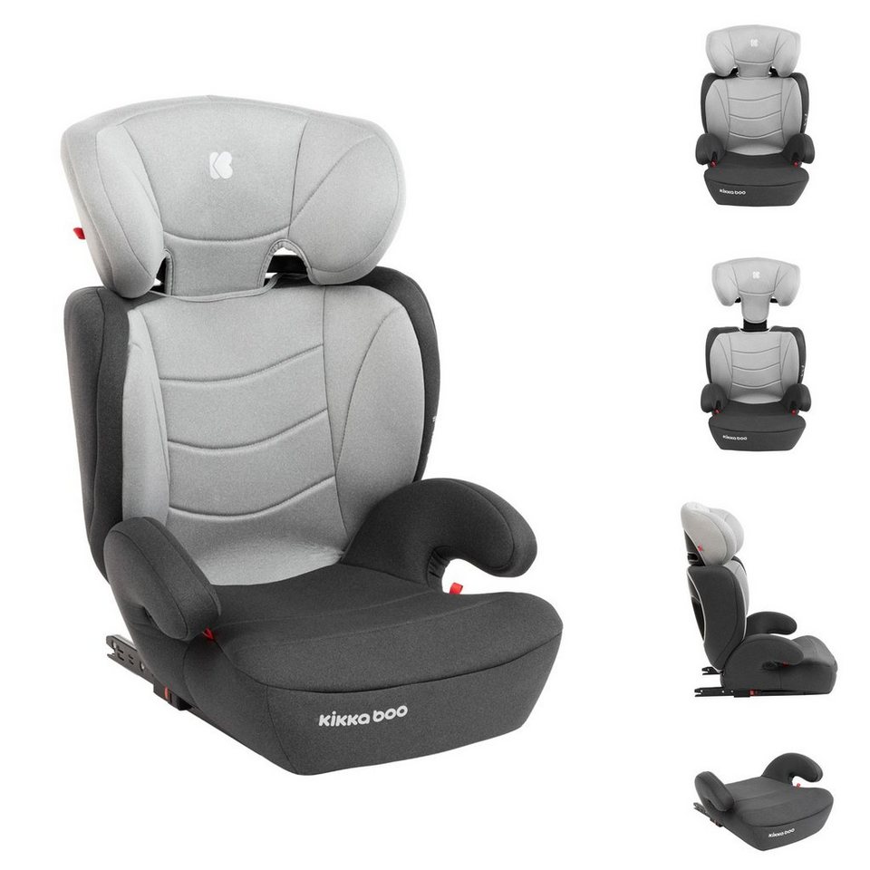 Kikkaboo Kindersitzerhöhung Kindersitz Amaro, bis: 36 kg, Isofix Gruppe 2/3  (15-36 kg) Sitzerhöhung, verstellbar