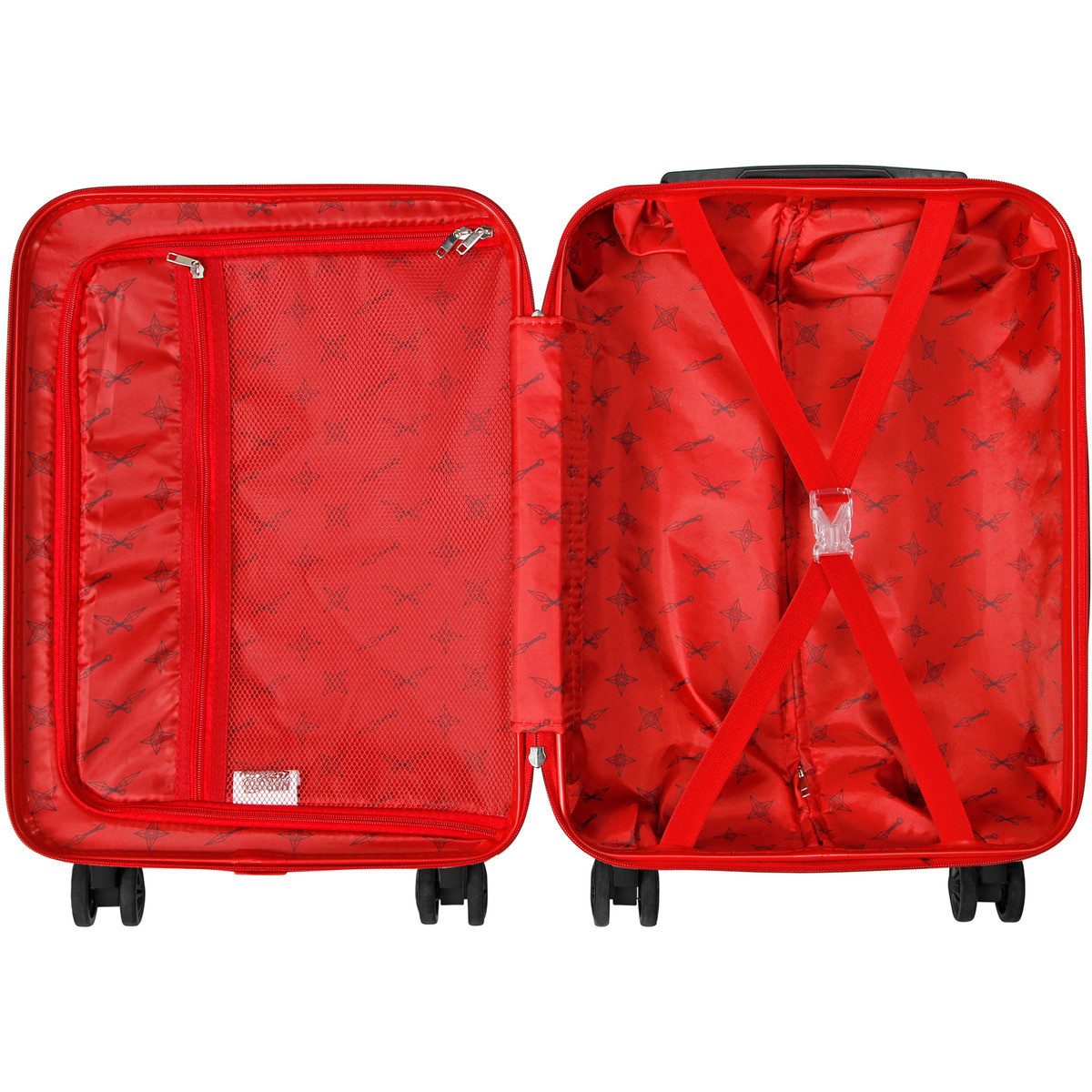 Naruto Kinderkoffer Clouds-ABS 4-Wheel Cabin Unisex Kinder, 4 Rollen, Kinderkoffer, Reisekoffer, Trolley, Reisetasche, Reisegepäck