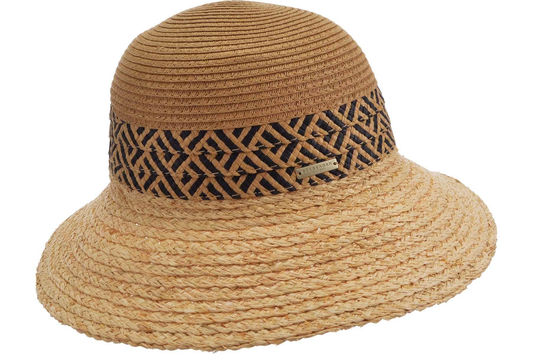 Seeberger Sonnenhut Papierborte Glocke mit Raffiarand 55570-0