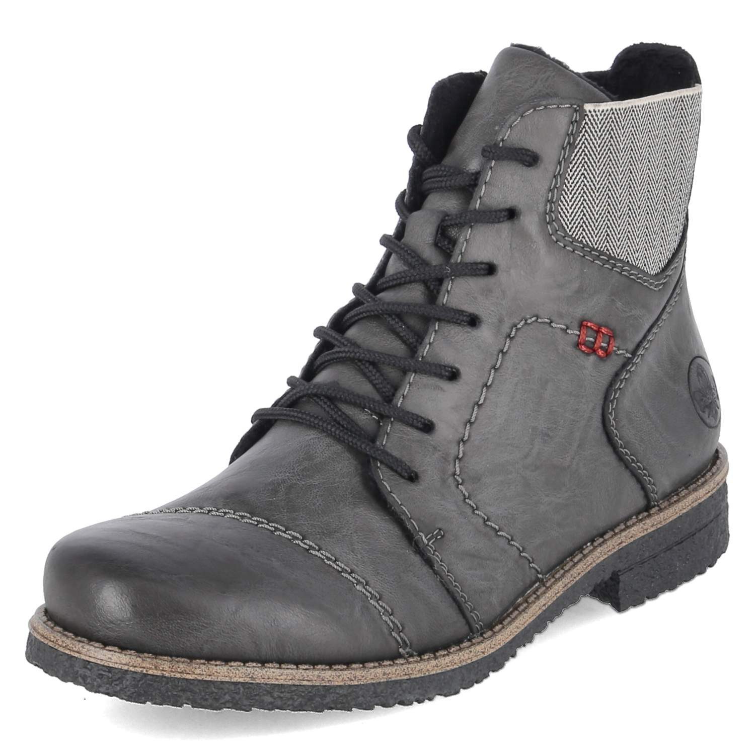 Rieker Rieker 73522-45 Damen Synthetik grau Schnürstiefel günstig online kaufen