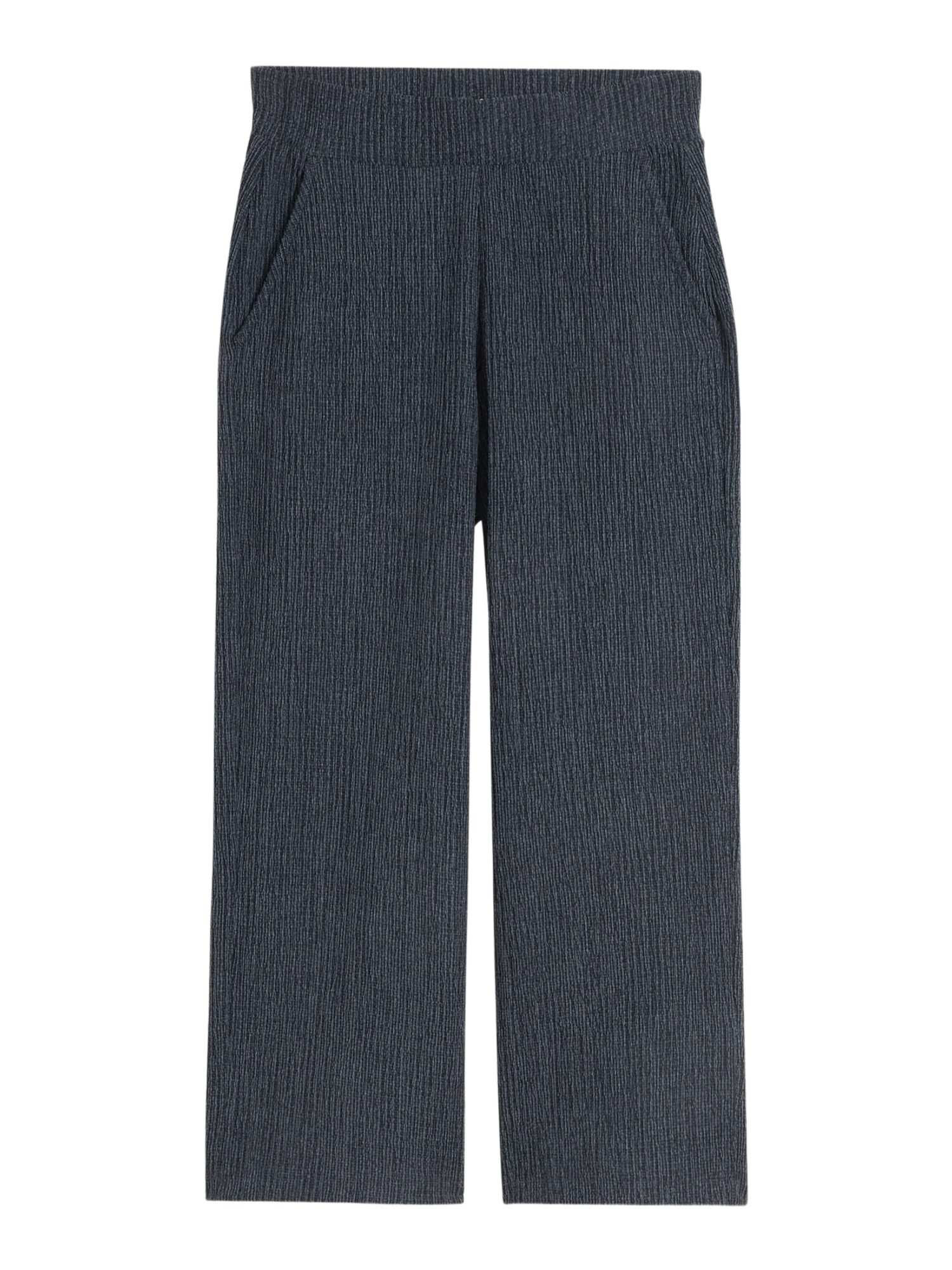 TOM TAILOR 7/8-Hose H blau, Casual, Polyester, Unifarben, Wide Leg