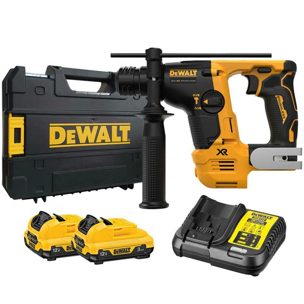 DeWalt Bohrhammer DEWALT Bohrhammer 12V DCH072L2 1,1J 2-Gang 2x3,0Ah