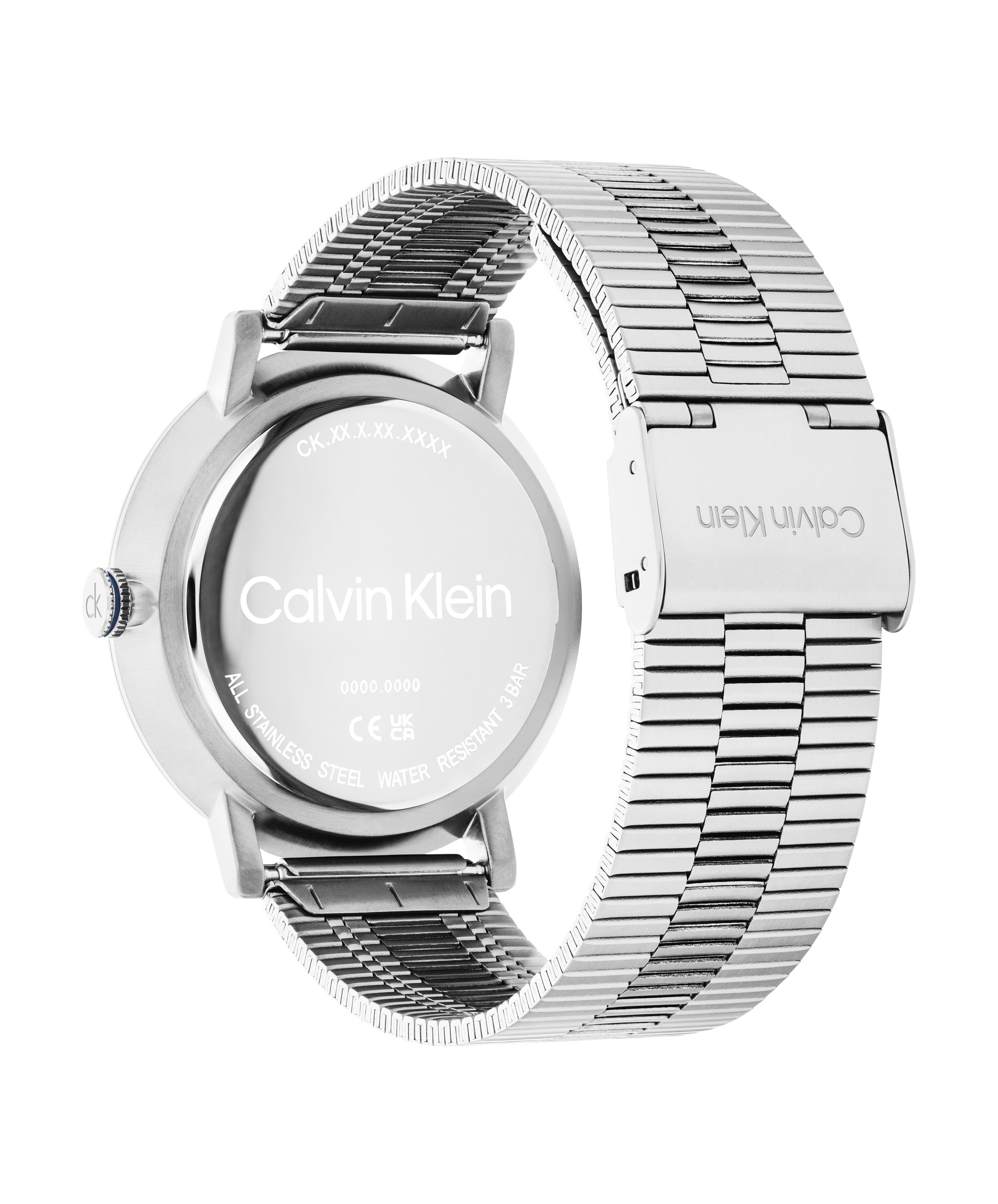 Calvin Klein Quarzuhr CK REAL 25200548, Armbanduhr, Herrenuhr, Edelstahlarmband, analog