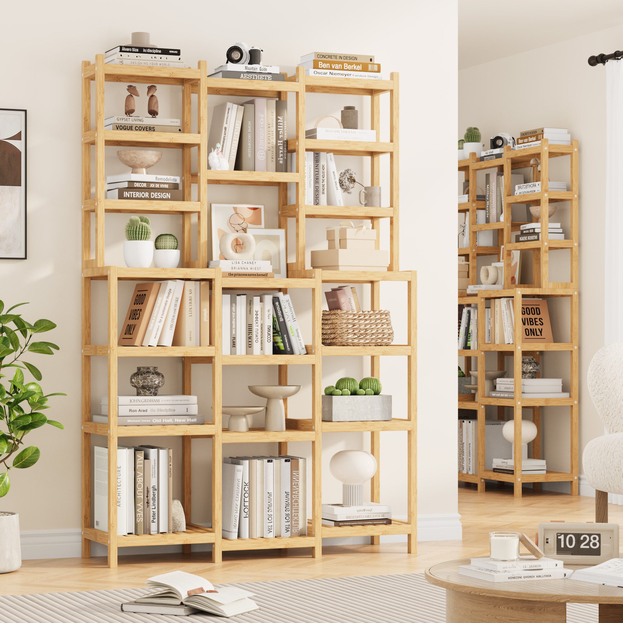 Homfa Badregal, Standregal Bücherregal mit 7 günstig online kaufen