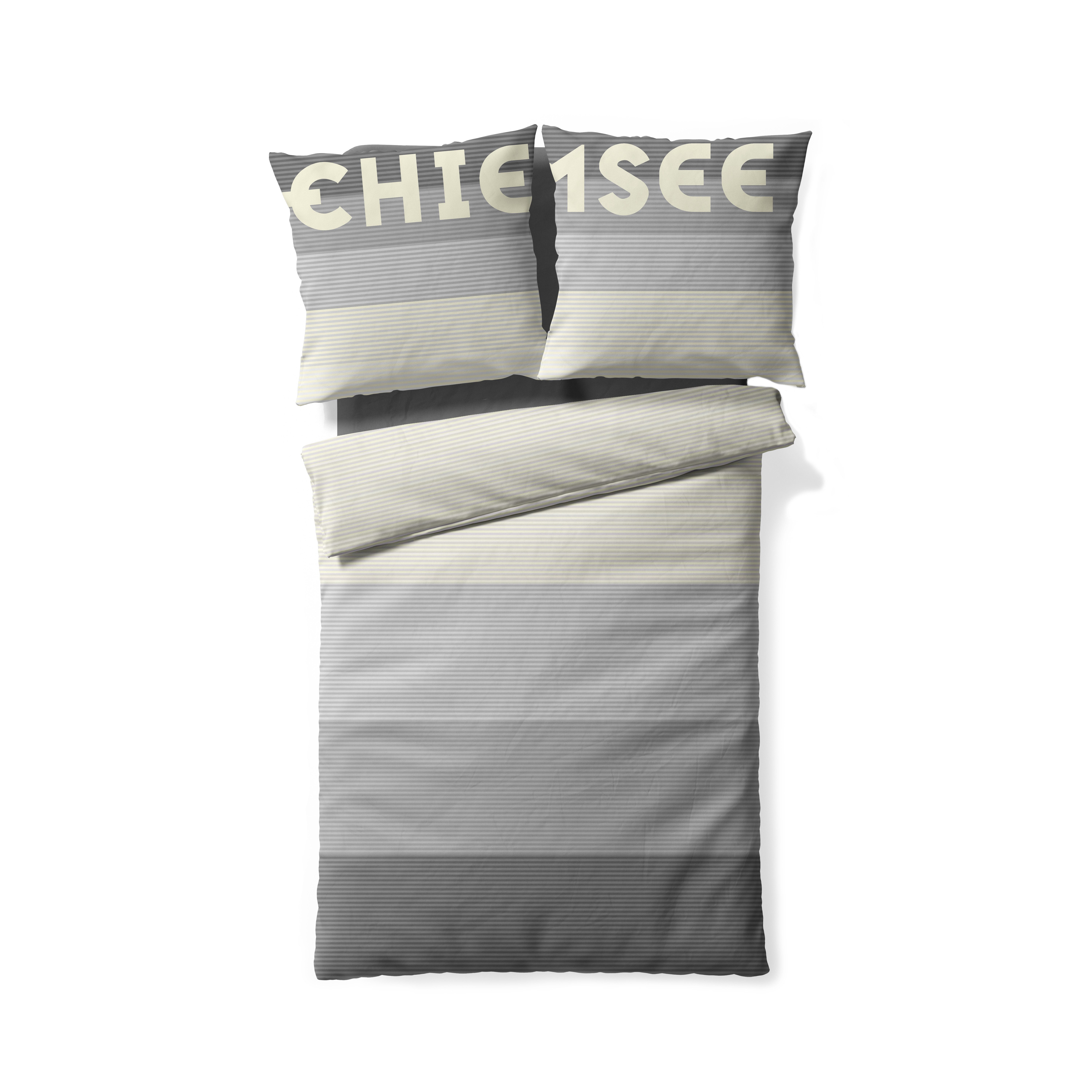Chiemsee Постельное белье ICONIC, Mako-Satin, 2-teilig, 100% Baumwolle, mit Reißverschluss