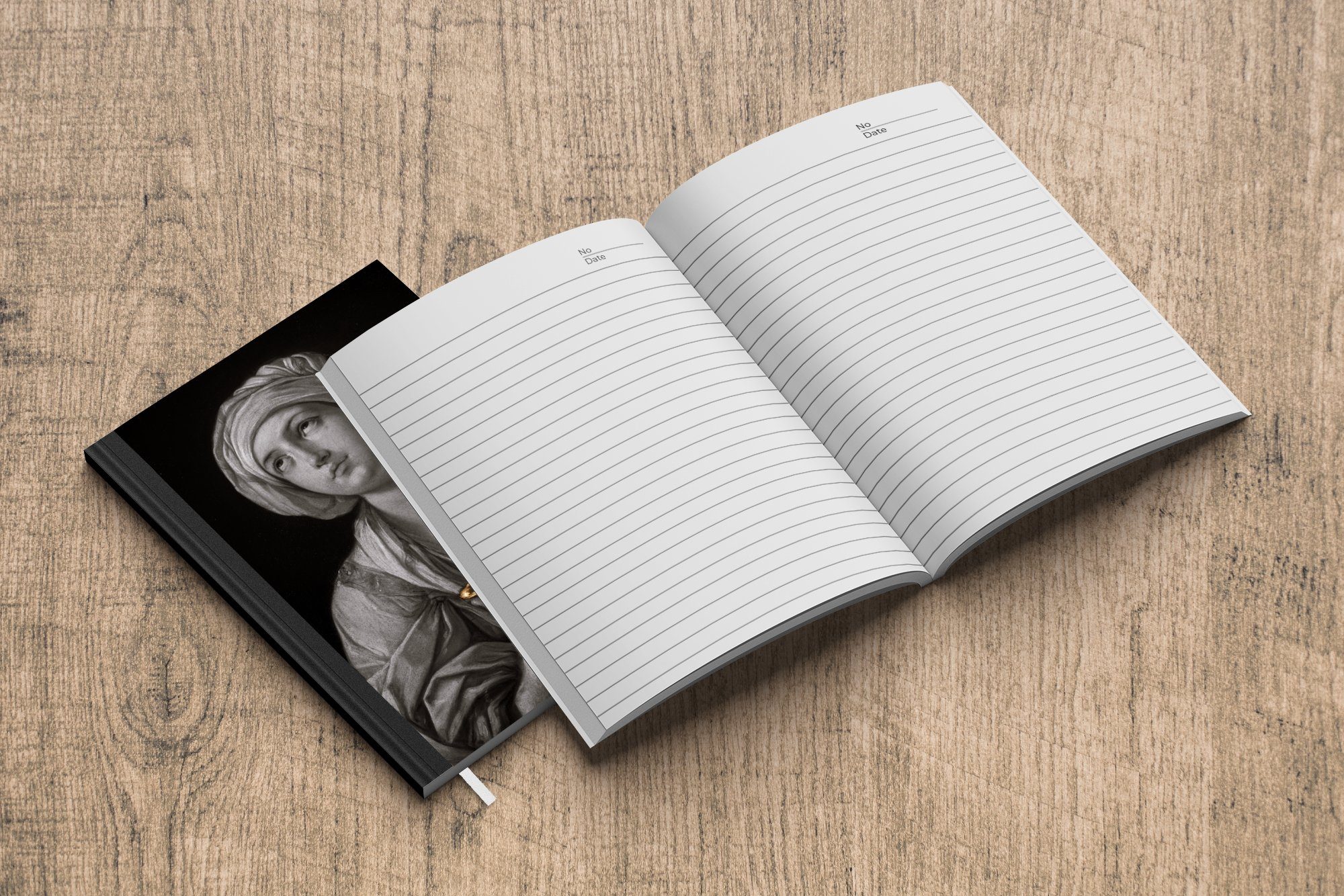 Seiten, - Journal, Notizheft, Haushaltsbuch Notizbuch einer MuchoWow Bildnis Merkzettel, Tagebuch, - Gold, 98 A5, Frau Guido Reni