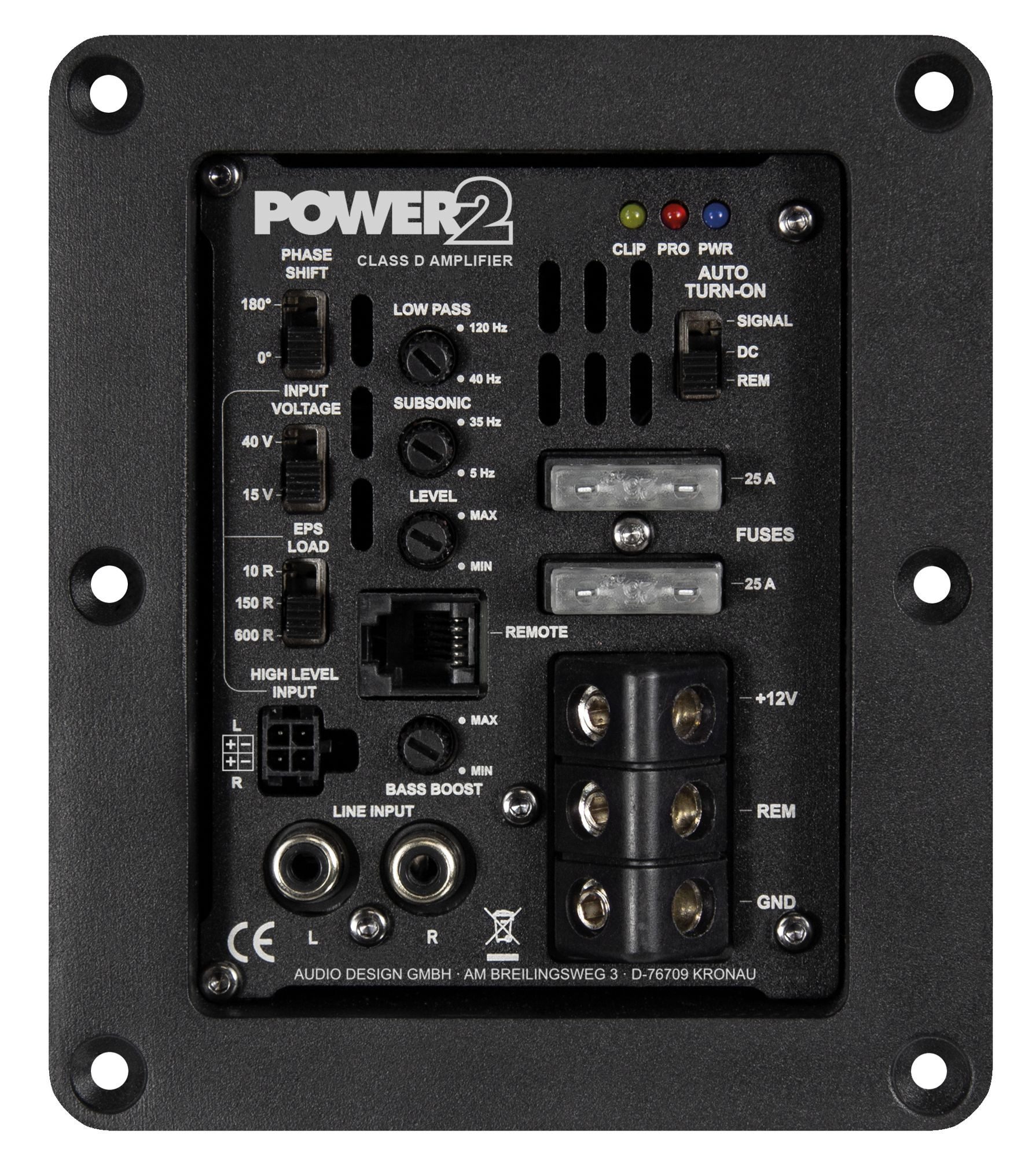 ESX POWER2 High End Aktiv-Modul ideal + + MUSWAY Endverstärker (Anzahl Kanäle: 1)