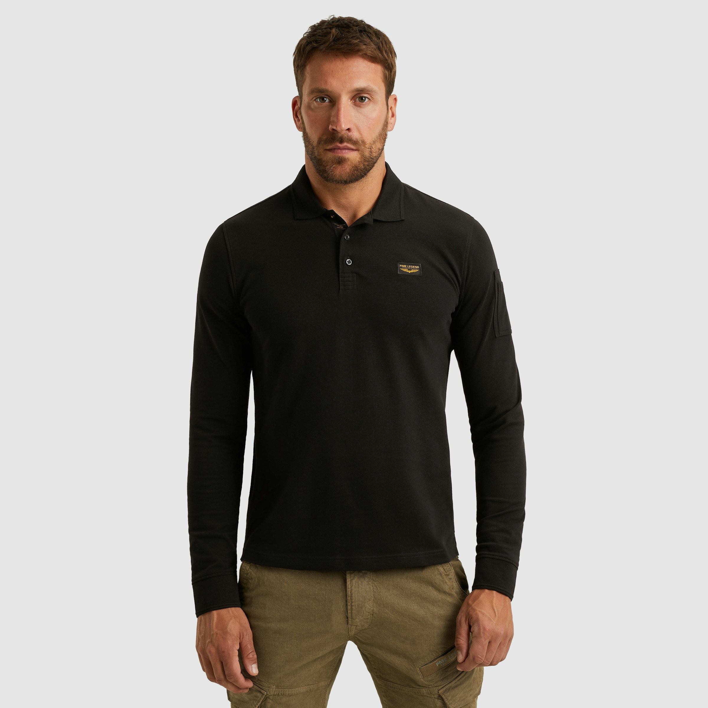 Langarm-Poloshirt