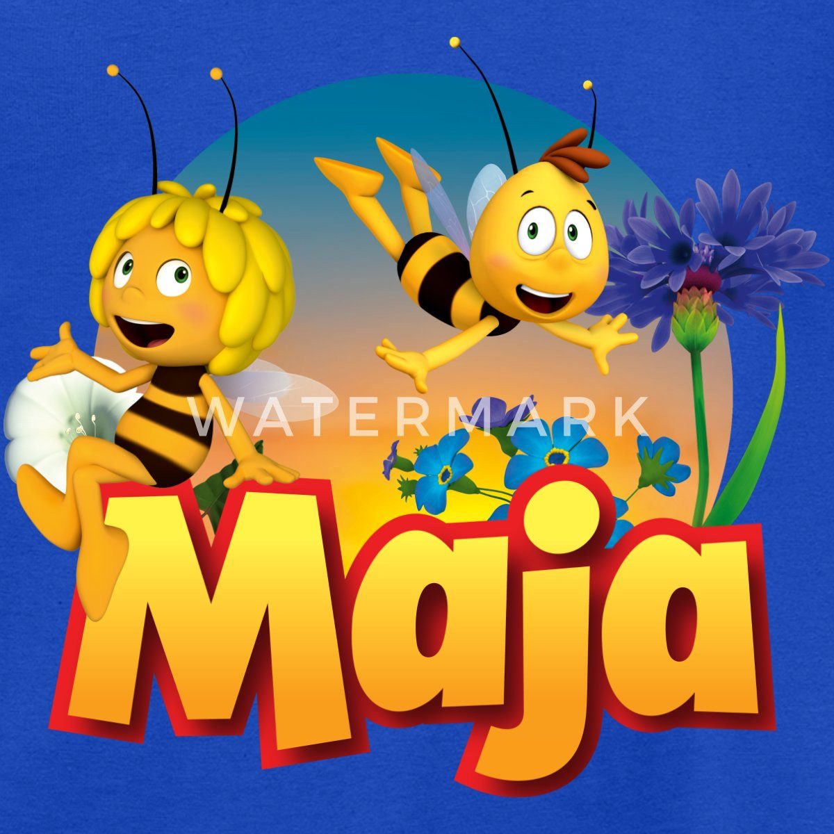 Spreadshirt T-Shirt Biene Maja Zusammen mit Willi Kinder T-Shirt (1-tlg)