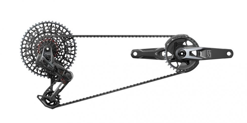SRAM Schaltung Schaltgr.set SRAM X0 T-Type Eagle AXS V2 DUB MTB Wide,170mm,32Z,XS-129