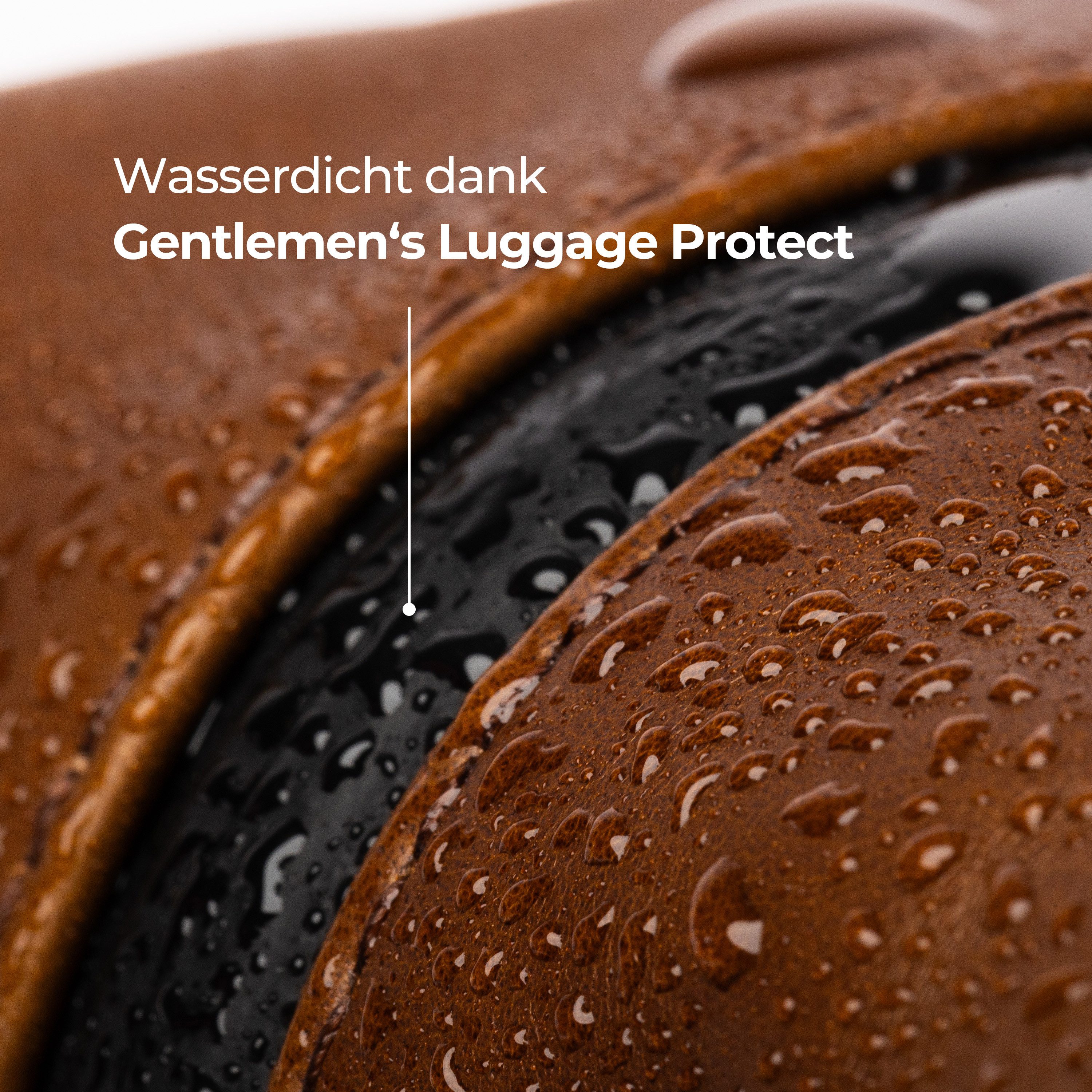Gentlemen's Kulturbeutel Kulturbeutel aus Leder – Stilvoll, hochwertig & wasserabweisend, Echtleder, geräumiges Hauptfach, Gentlemen's Luggage Protect