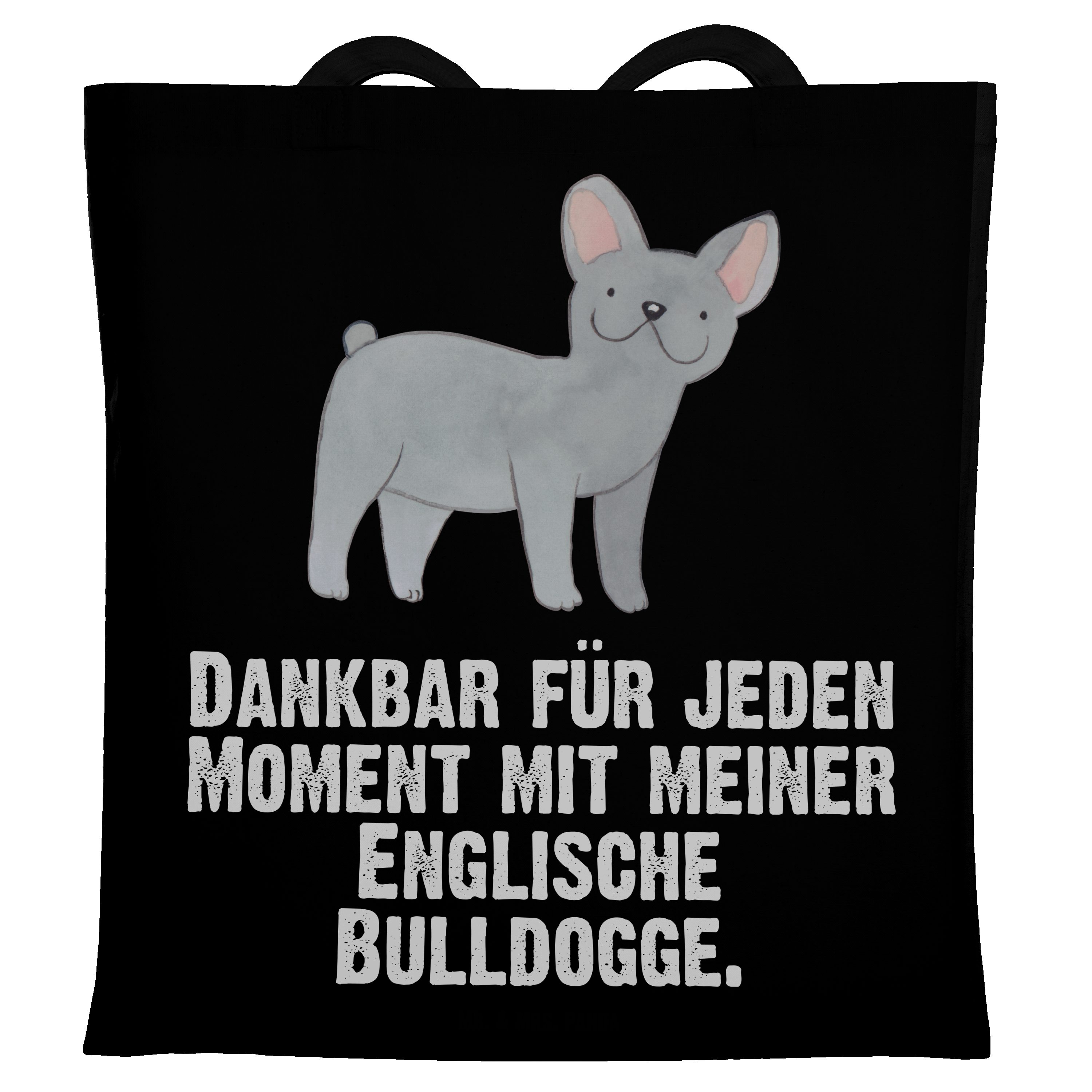 Mr. & Mrs. Panda Tragetasche »Englische Bulldogge Moment Schwarz