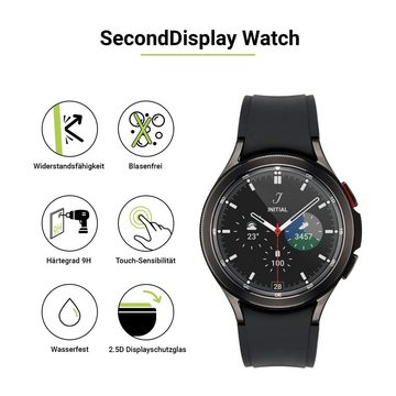 Artwizz Schutzfolie SecondDisplay Displayschutz Schutzglas aus 100% Sicherheitsglas, Samsung Galaxy Watch 4 Classic (42mm)