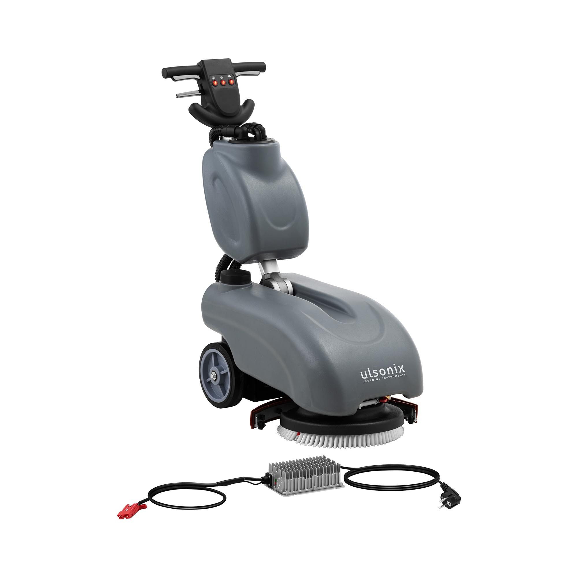 Ulsonix Hartbodenreiniger Akku Scheuersaugmaschine 1500 m²/h Bodenreinigungsmaschine 35cm Bürste, 500 W