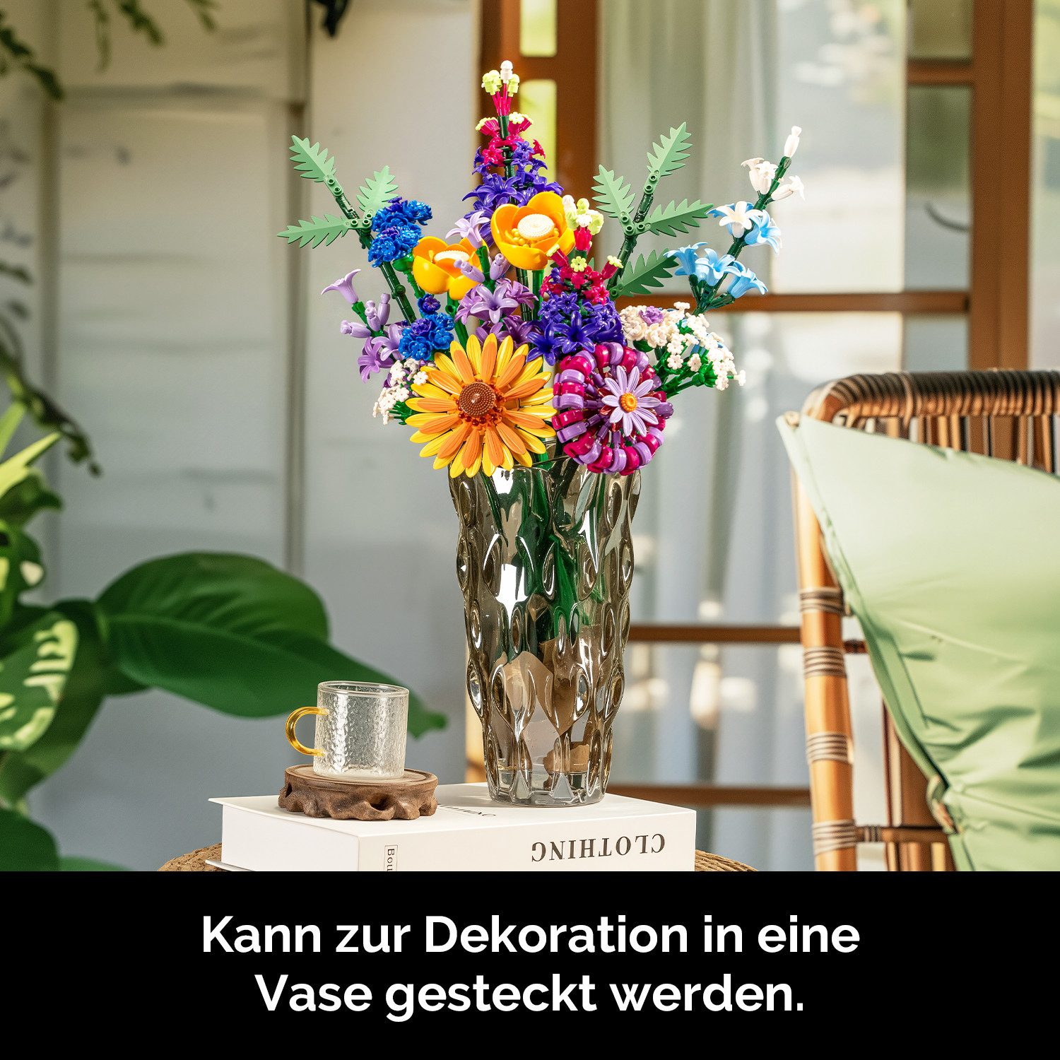 Esun Klemmbausteine Blumen 16 Wildblumen Set Blumenstrauß Bausteine 1183 St Spielbausteine, (Set, 1183 St., Komplettset), Geschenk für Frauen Männer Kinder Erwa – Bild 5 von 5