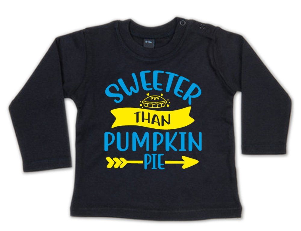 G-graphics Longsleeve Sweeter than pimpkin pie Baby Sweater / Longsleeve T mit Spruch