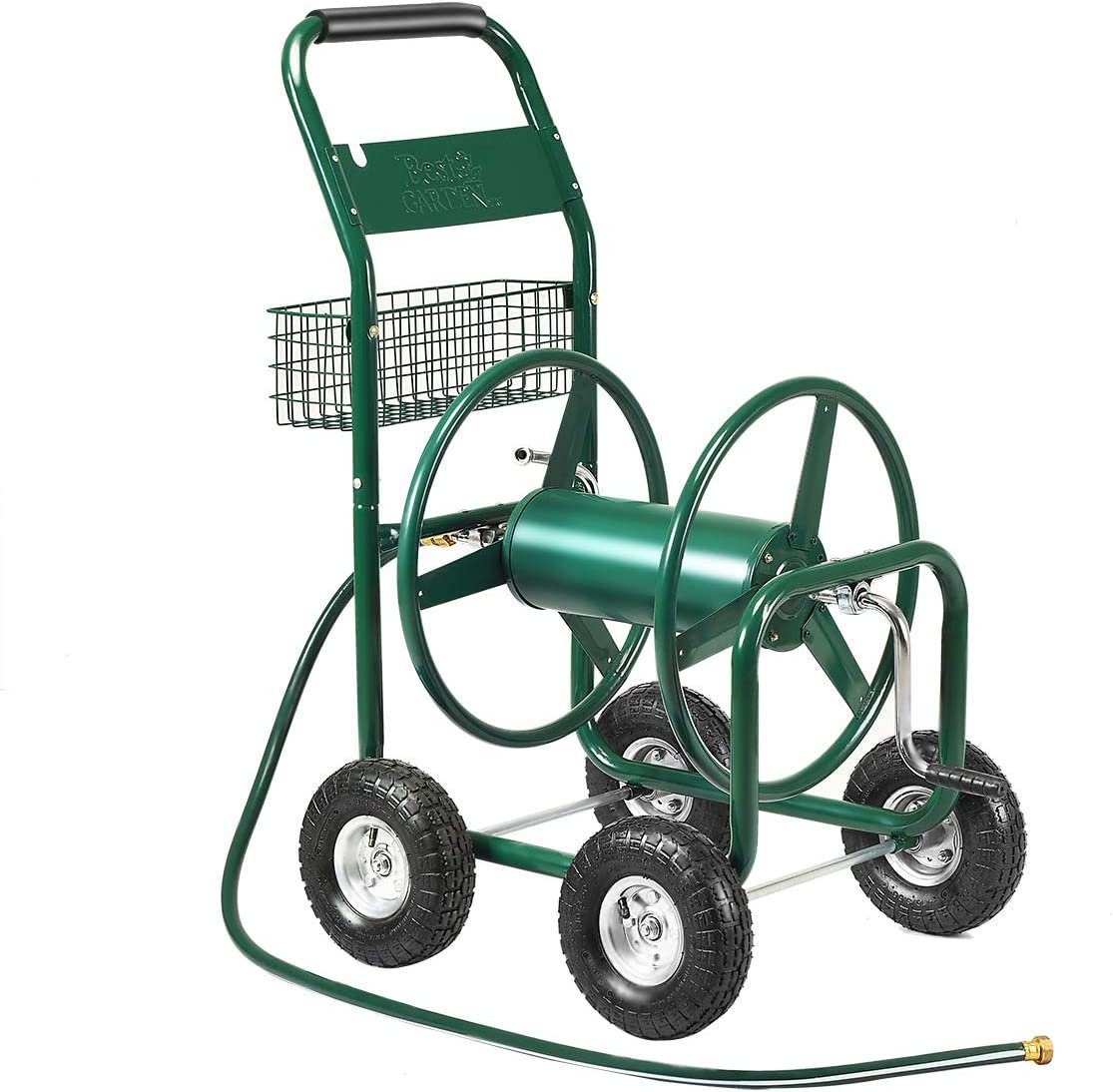 KOMFOTTEU Schlauchwagen Gartenschlauch, mit 189cm Schlauch, Eisen