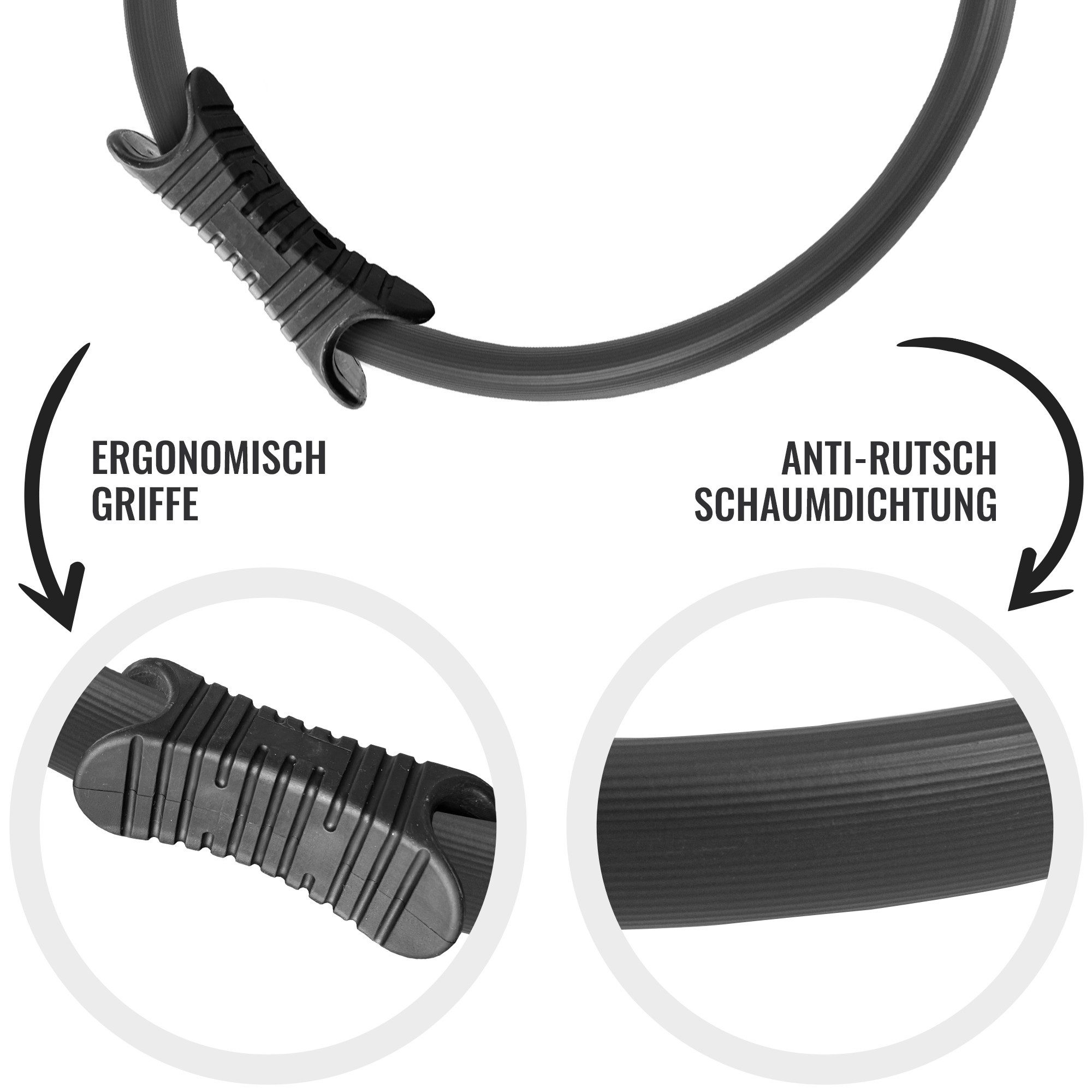 GORILLA SPORTS Yogamatte Pilates Ring gepolstert 39 cm (1-St)
