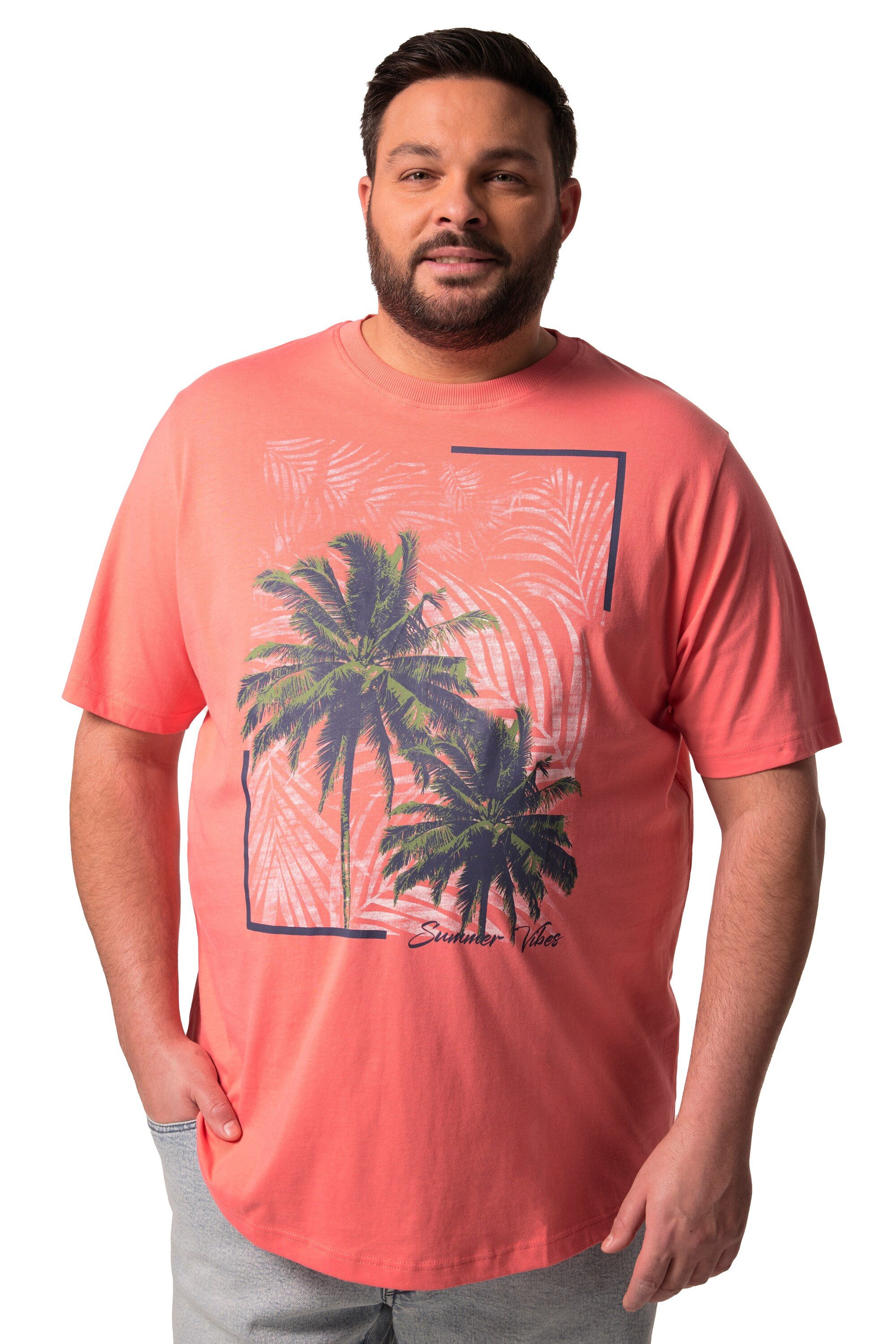Men Plus T-Shirt T-Shirts 2er-Pack Halbarm Print günstig online kaufen