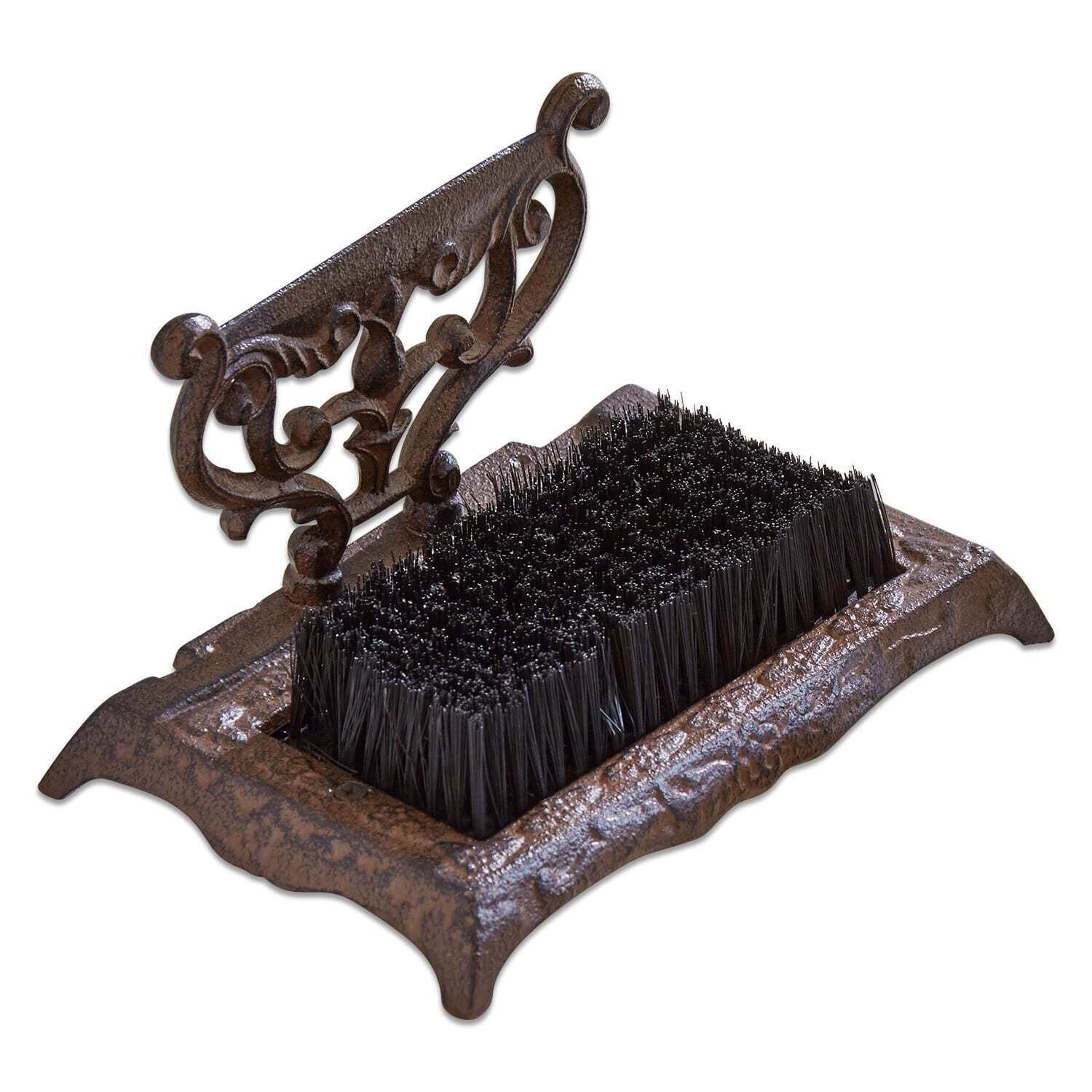 Gartenfigur Schuhabstreifer Broomville braun