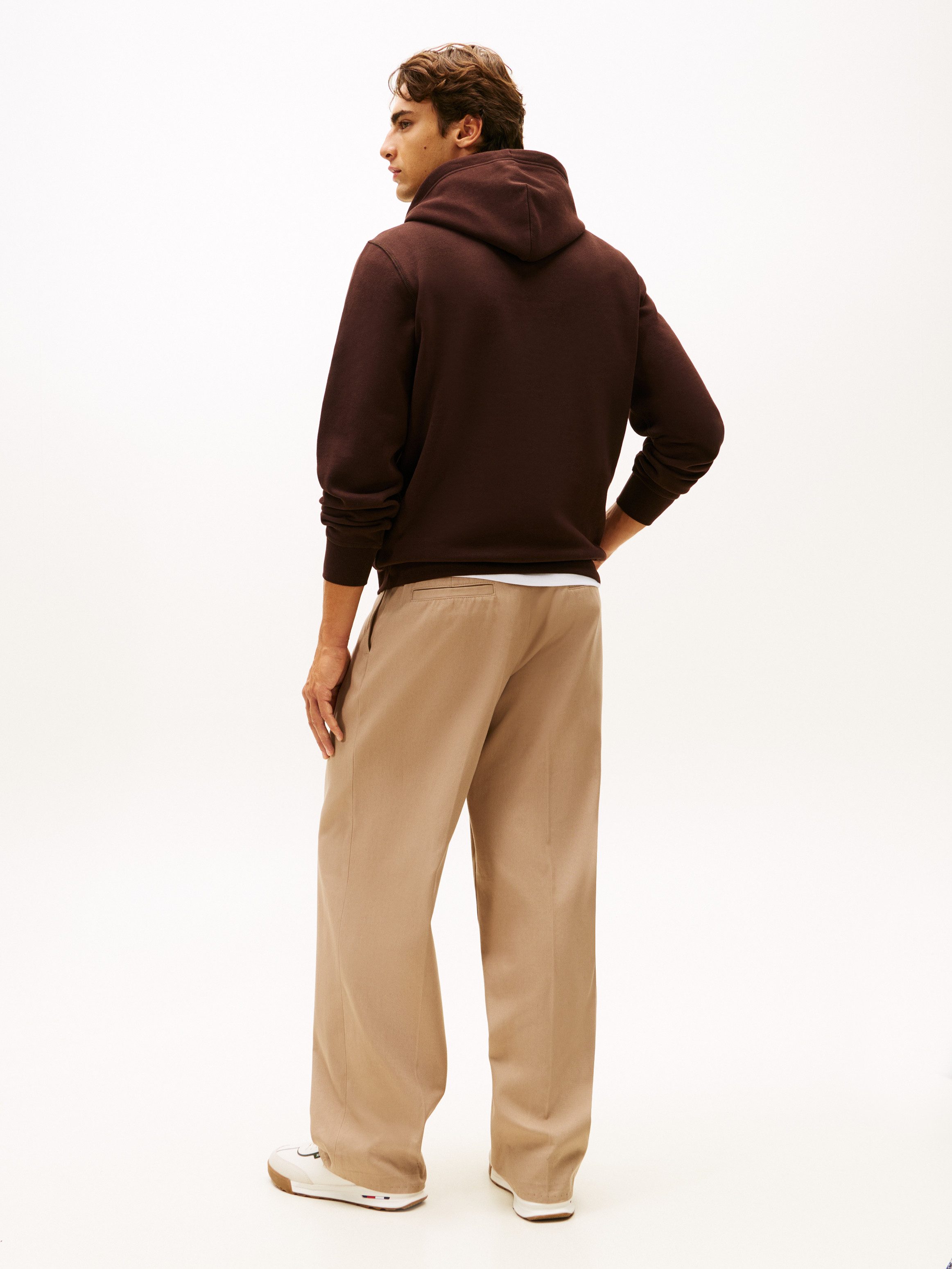 Tommy Hilfiger Hoodie ESS SEASONAL FLEECE HOODY mit Kapuze und Kängurutasche unifarben, casual, regular fit, Baumwollmix, Kapuze