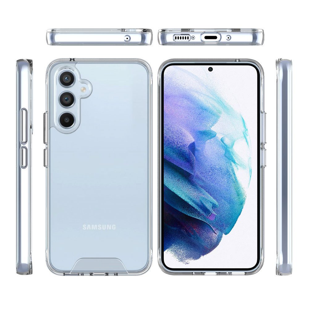 FITSU Handyhülle Transparente Handyhülle für Samsung Galaxy Hülle Slim Case Schutzhülle, Hülle für Samsung Galaxy S24 Ultra, S24, S23, S22, S21, S20, S9, S8