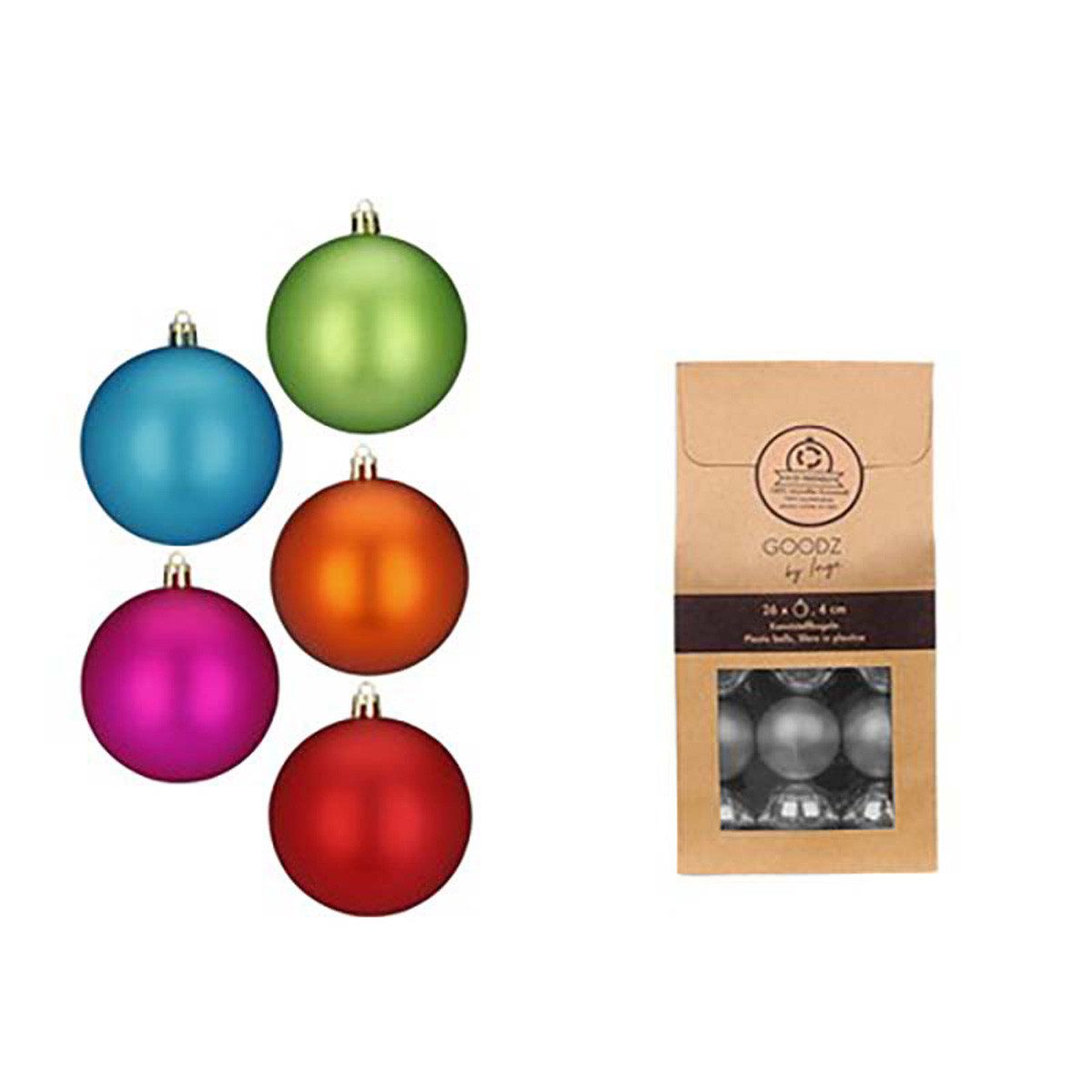 INGE-GLAS® Weihnachtsbaumkugel Weihnachtskugeln MilleFiori, Ø 4 cm, 26 Stüc günstig online kaufen