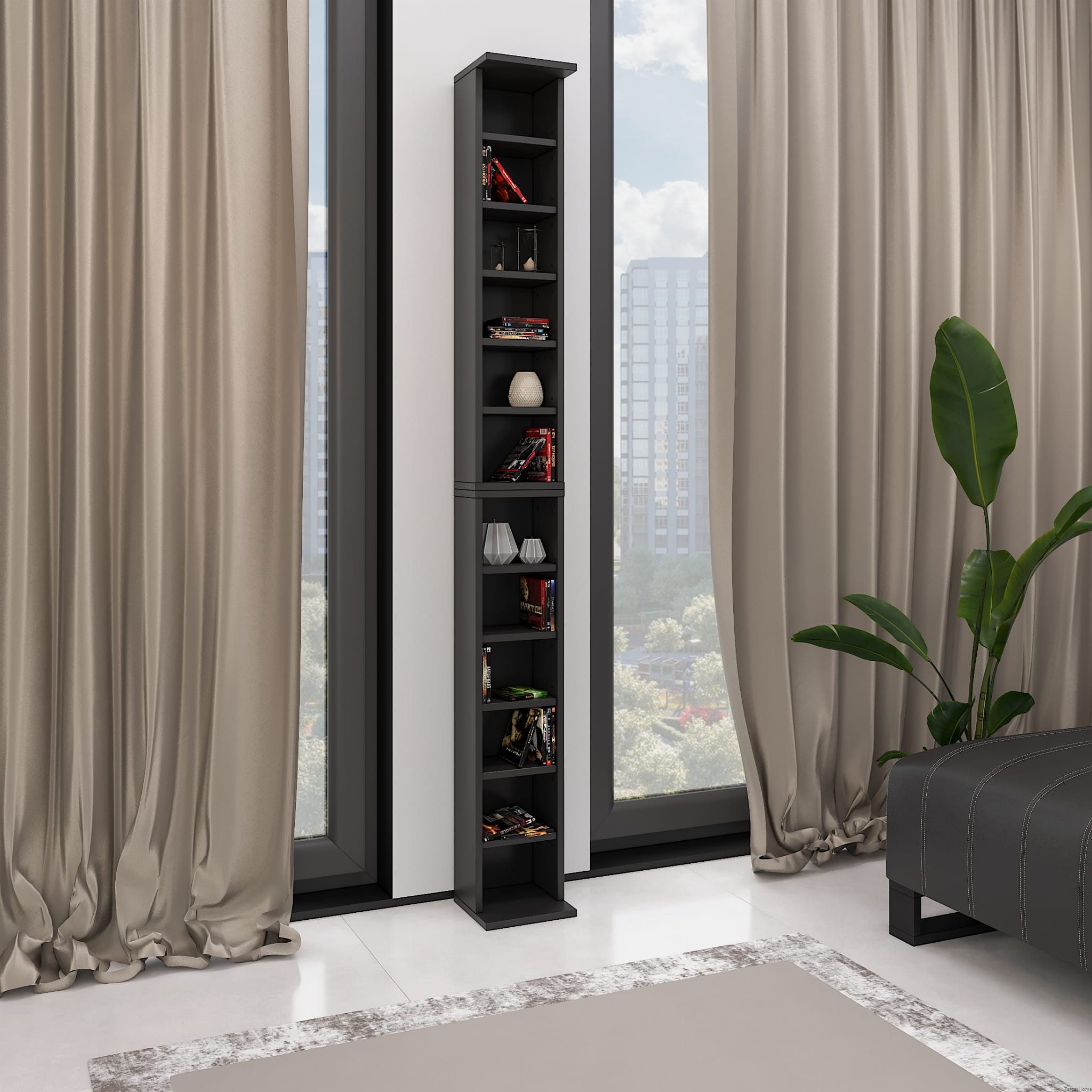 TARGET HOME CD-Regal Multifunktionales CD/DVD Regal für 204 CDs oder 72 DVD günstig online kaufen