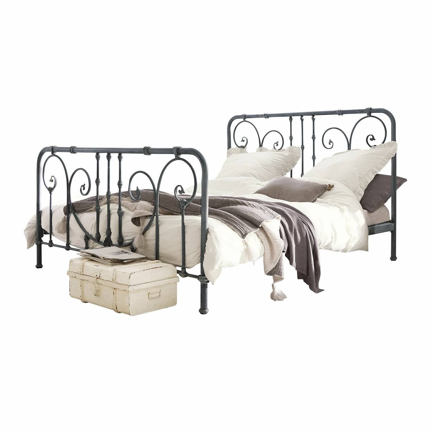 Mirabeau Bett Bett Genouillé grau