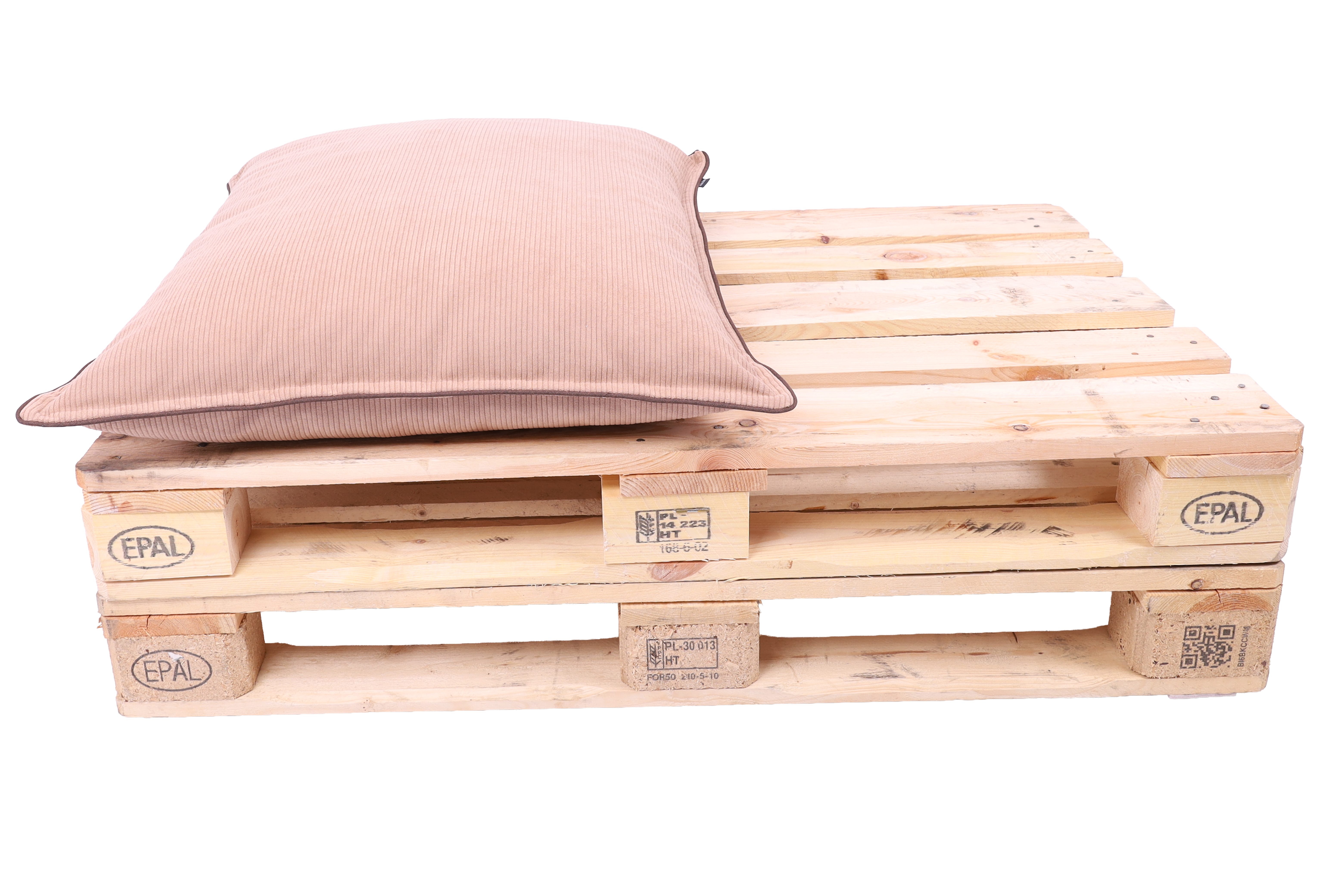 TexDeko Palettenkissen TexDeko Cord Halbes Palettenkissen für Palettensofa wasserabweisend, Premium-Qualität, Cord 60x80x18cm gepolstert In- & Outdoor