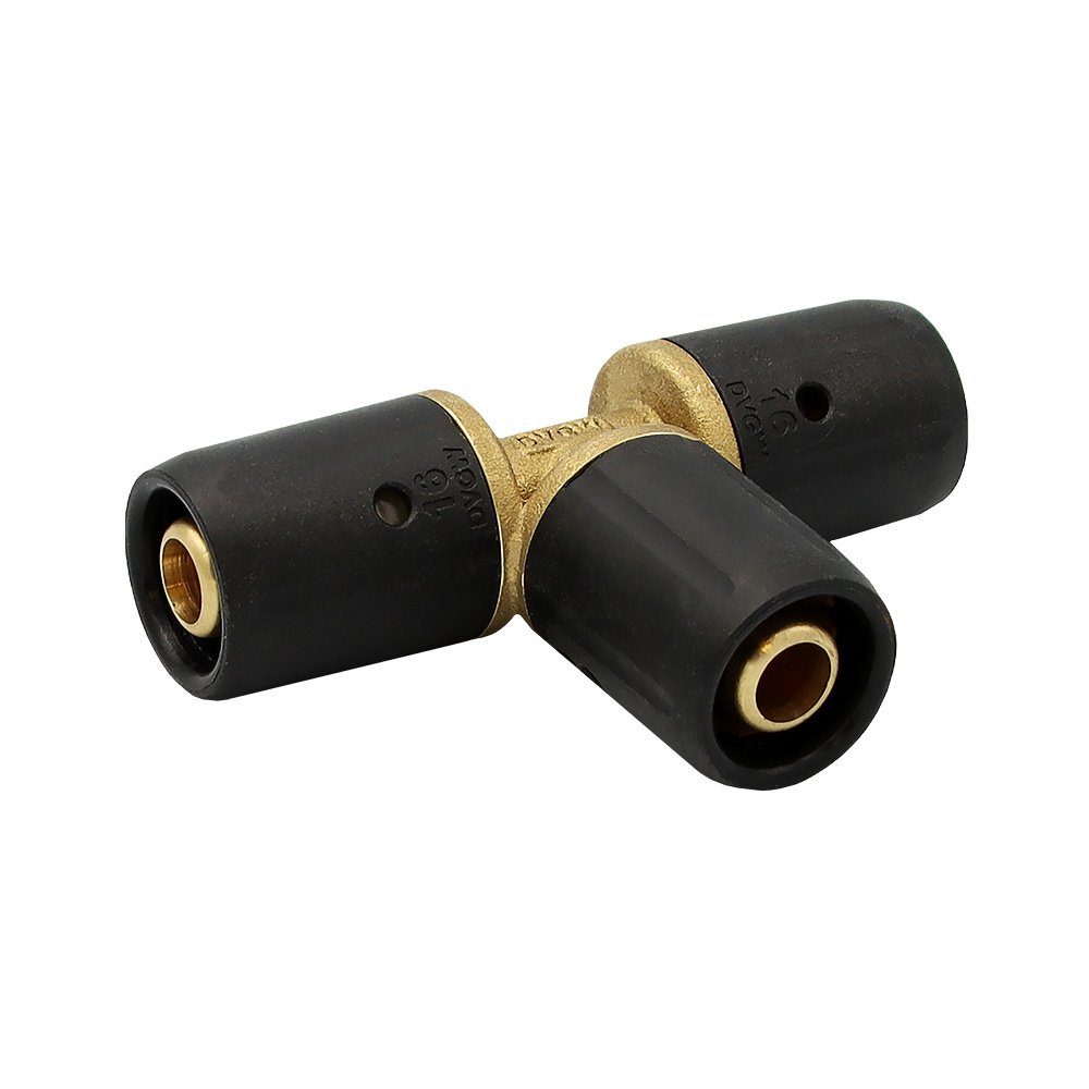 PipeTec Deutschland Steckfitting Pipetec Steckfitting Steck T-Stück 16x2 Aluverbundrohr