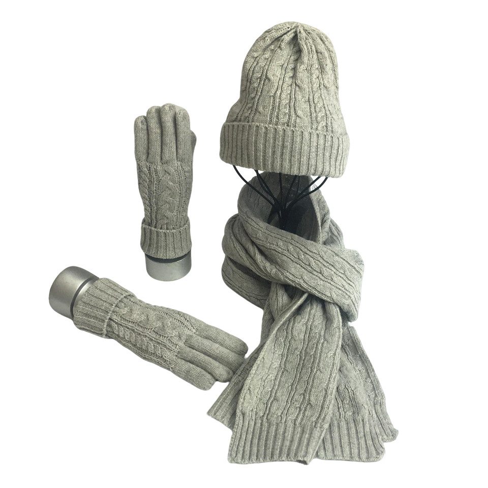 Coonoor Mütze & Schal 3 in 1 Damen Mütze, Schal & Handschuh Winter Sets 3-t günstig online kaufen