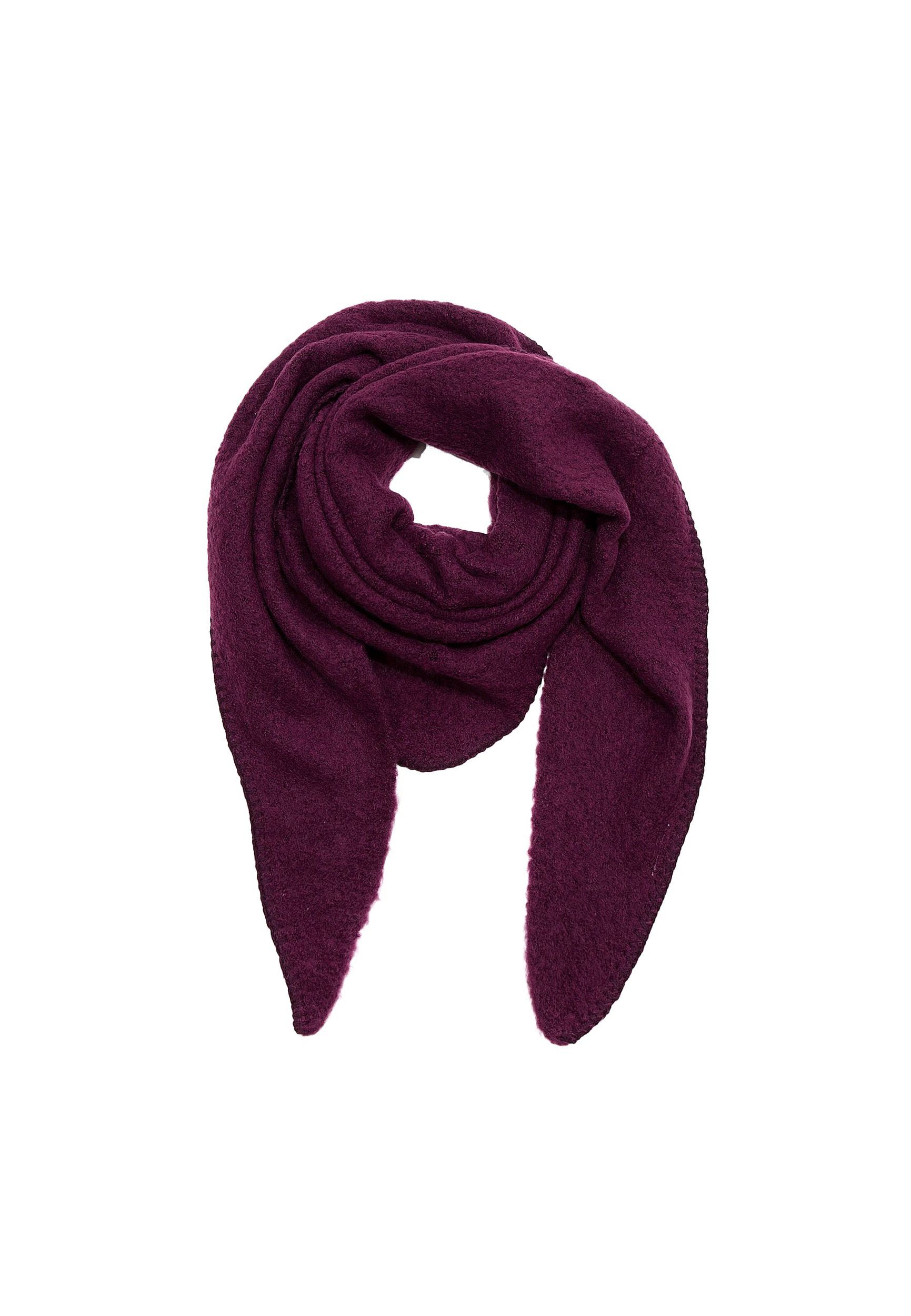 Faera Modeschal Bouclé Dreieckstuch cozy Material für Damen, Normal Fit Einfarbig wärmend Casual-Style ideal für Urlaub