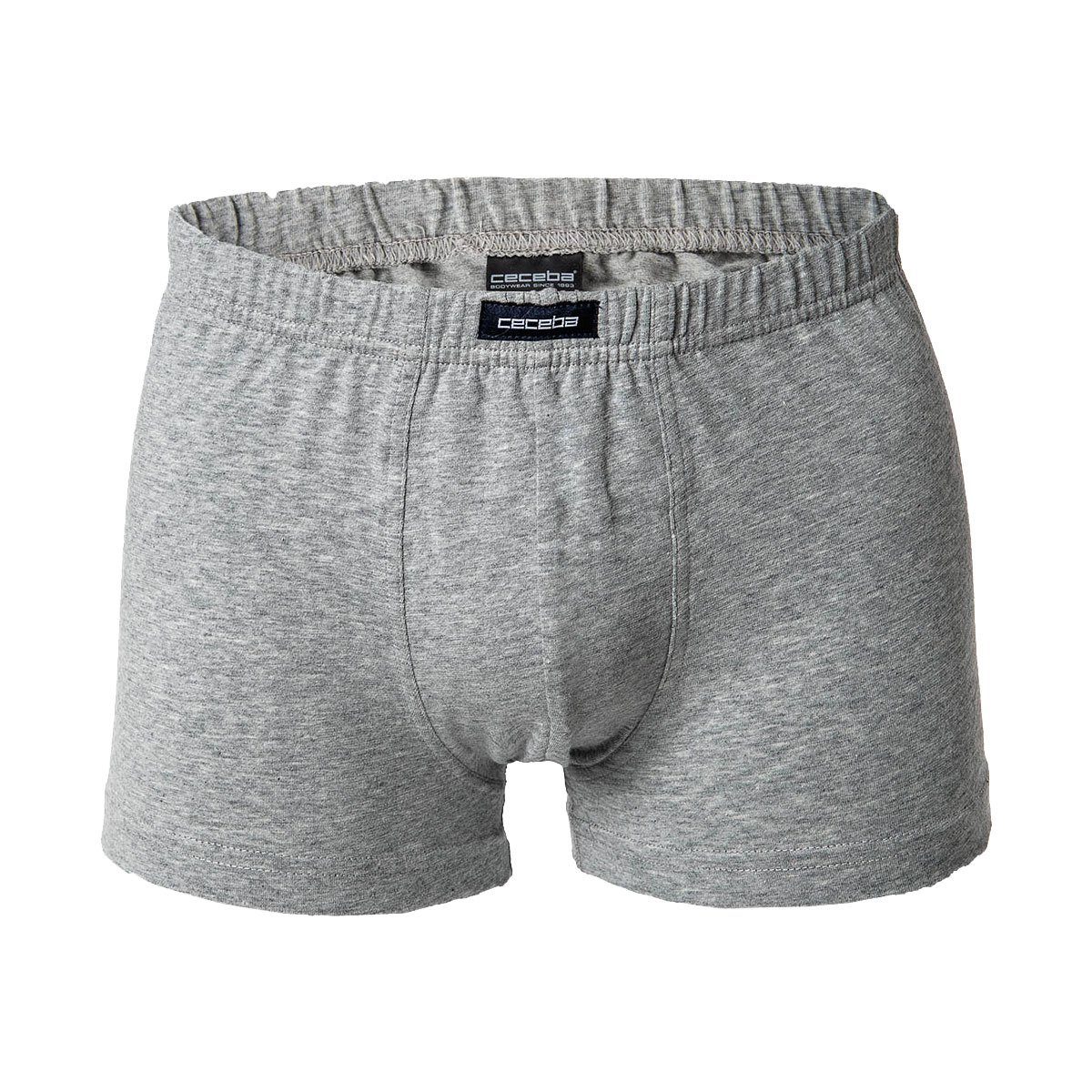 CECEBA Boxer Herren Shorts, Basic - Pack 2er Grau Pants, Short