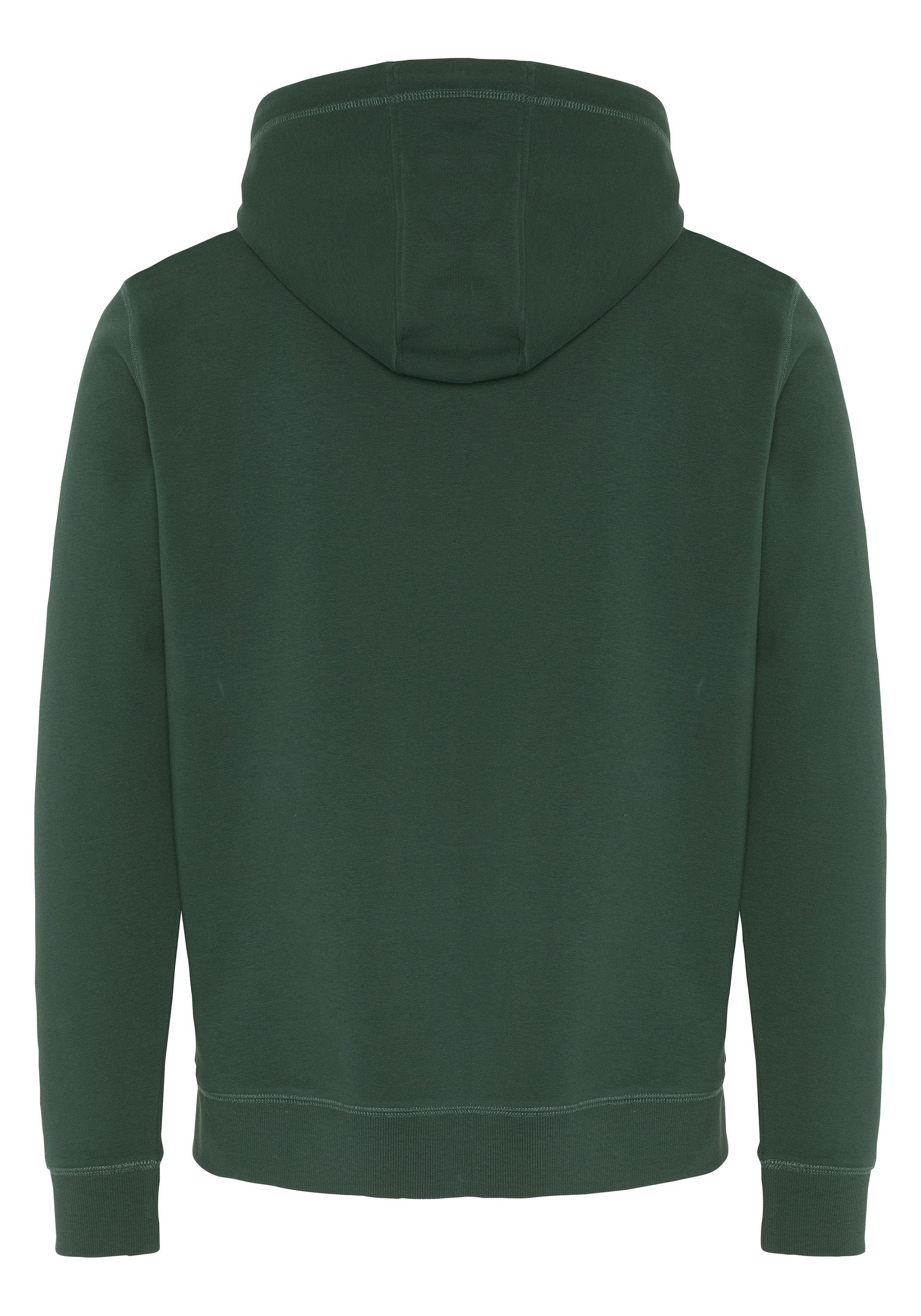 Chiemsee Kapuzensweatshirt Hoodie aus mit Baumwollmix respect-Print 1 grün dunkel