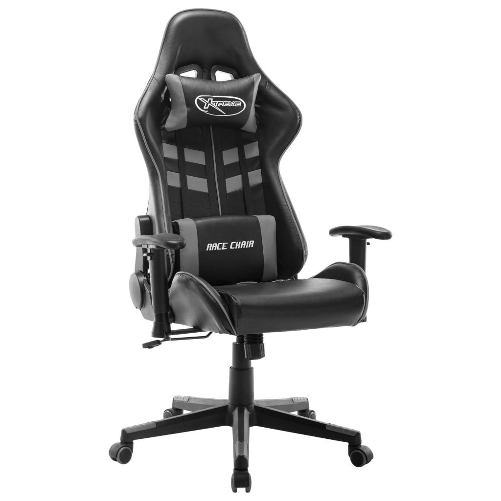 möbelando Gaming-Stuhl 3006523 (LxBxH: 61x67x133 cm), in Schwarz und Grau