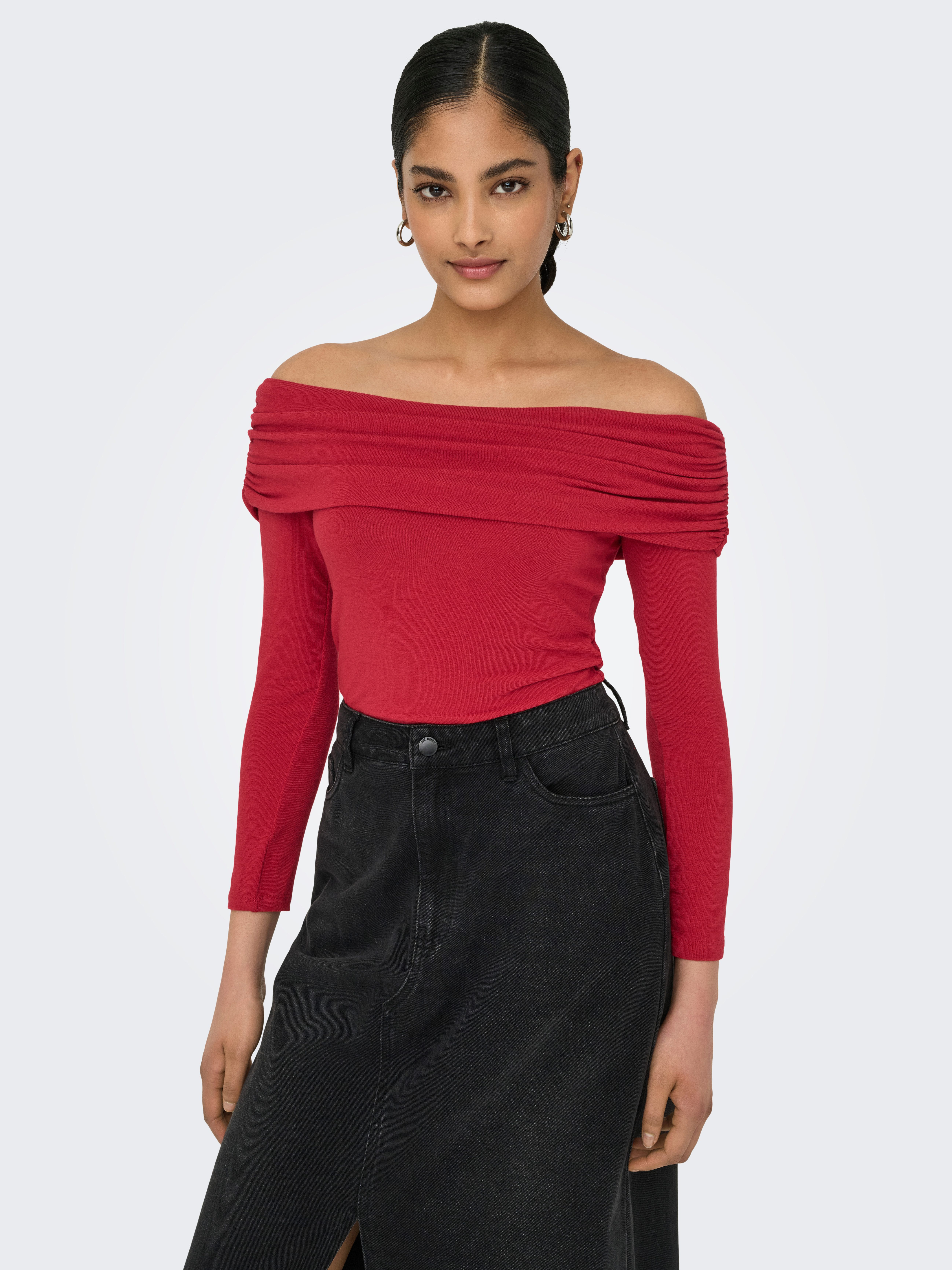 ONLY Langarmshirt ONLGLAMOUR L/S OFF SHOULDER TOP CC JRS günstig online kaufen