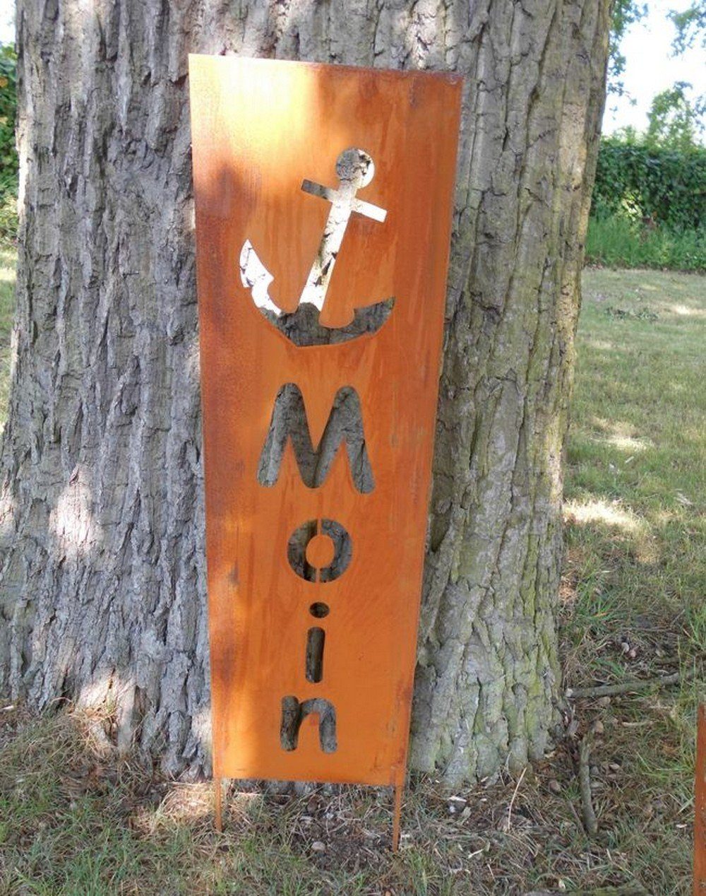 Deko-Impression Gartenstecker Gartenstecker Paneel Gartenstab "MOIN" günstig online kaufen