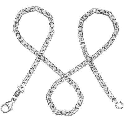 modabilé Königskette »Halskette ohne Anhänger ROYAL«, Herren Kette 2,8mm, Silberkette für Männer 40cm, Sterling Silber 925, Made in Germany