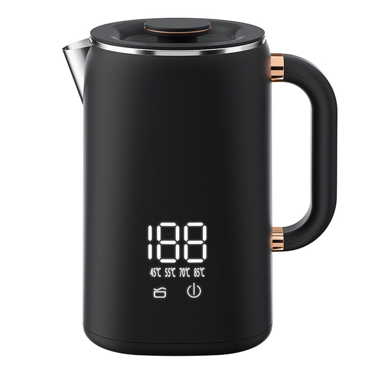 autolock Wasserkocher Wasserkocher Edelstahl 1,7 Liter mit Thermostat 45-100℃, und Touch-Display elektrischer Wasserkocher Teekocher