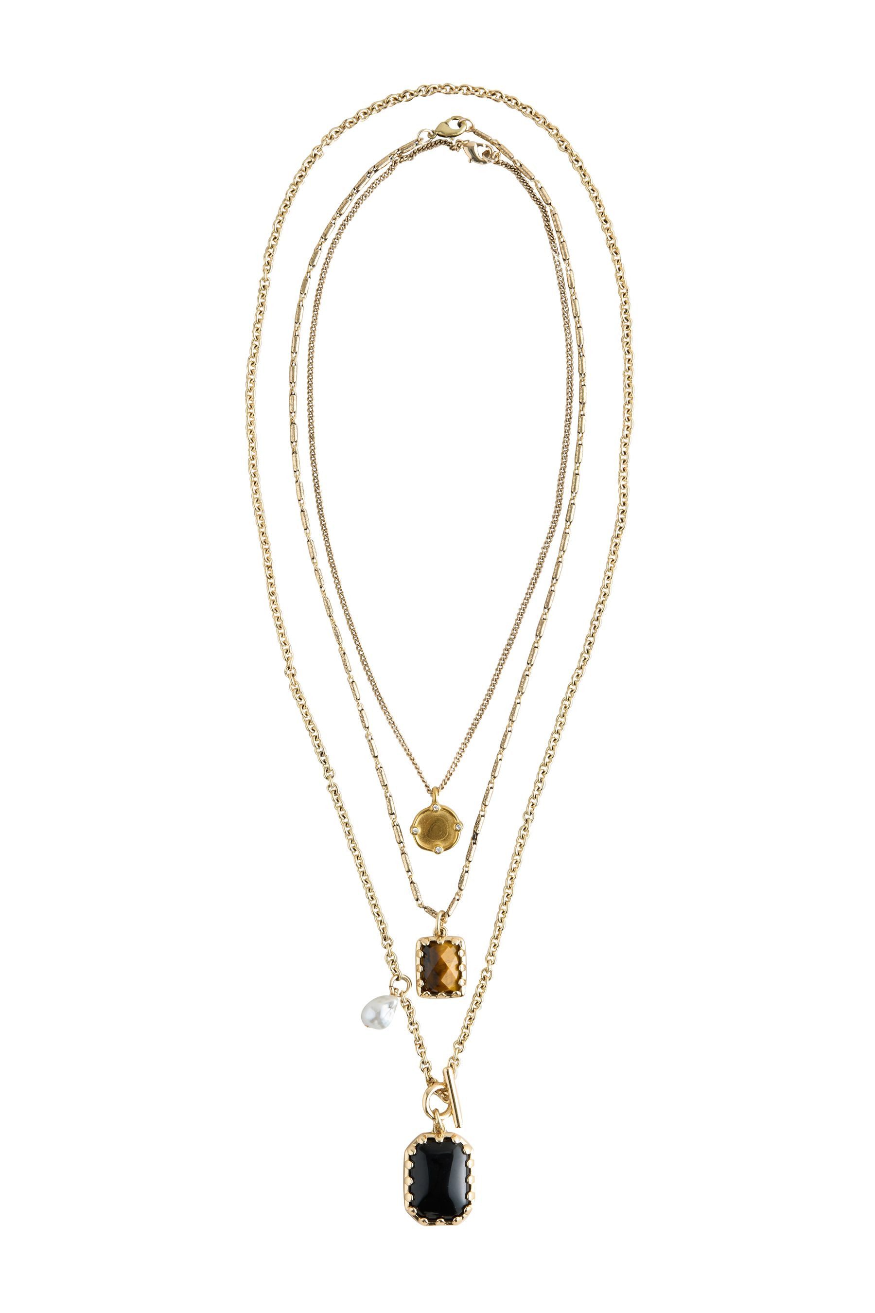 Next Charm-Kette 3-reihige Kette mit Heritage-Anhänger (1-tlg)